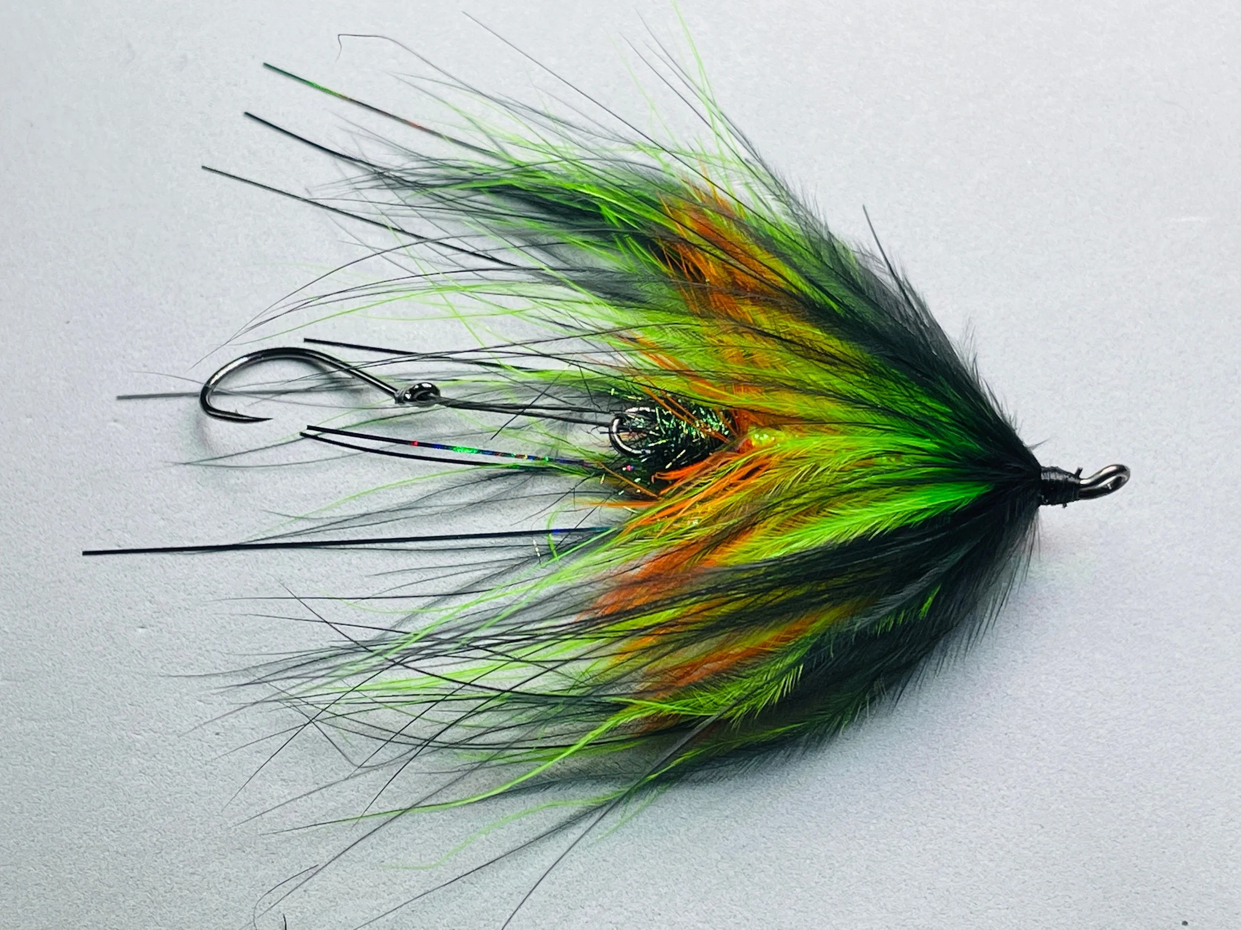 Micro Hoh Bo Steelhead Fly |  Heavy Shank | Green Highlander