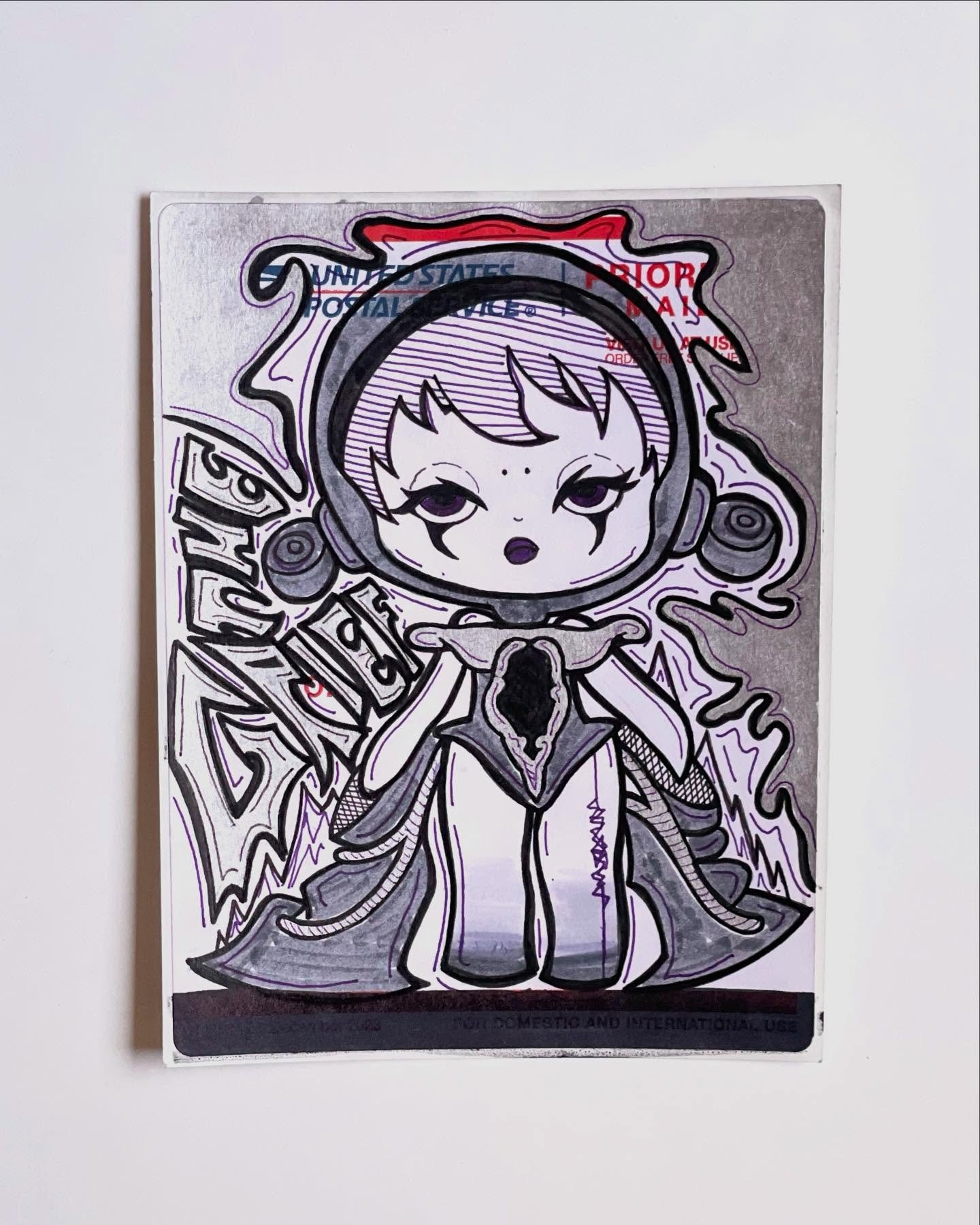 the grief-
this drawing made me realize i need more coloring supplies, rip her purple hair 💔
[fineliners, brush pens, metallic sharpie]
.
.
.
#stickerart #slaps #slapstickers #illustration #drawing #art #thegrief #weee #popmart #skullpanda #thesound