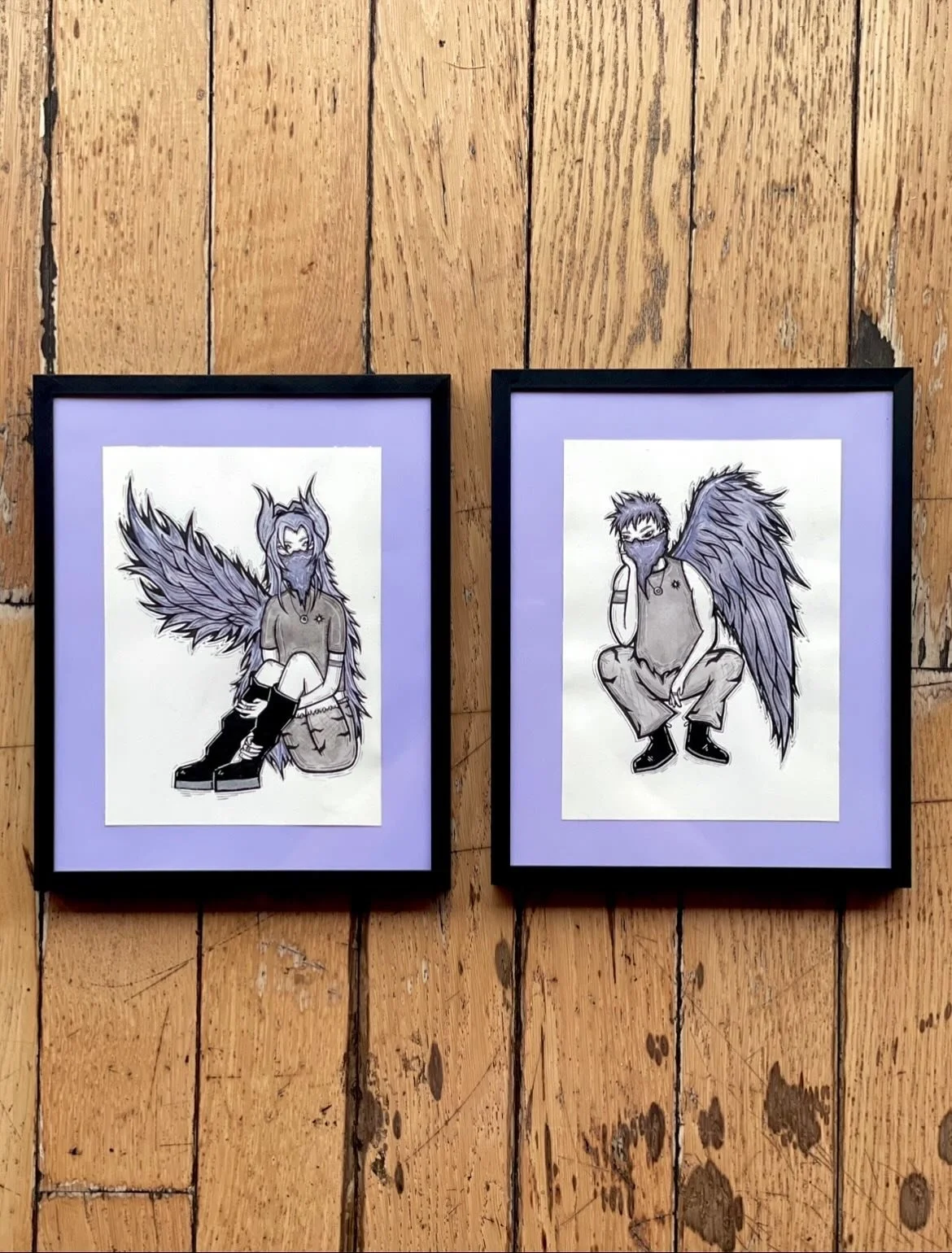 murder and omen 🐦&zwj;⬛ can u guess who&rsquo;s who
thank you to @ravenswoodreproductions for letting me be a part of the nevermore show 🖤
.
.
.
#painting #watercolor #chicagoart #chicagoartist #illustration #fineart #weee #raven #art #artist #draw