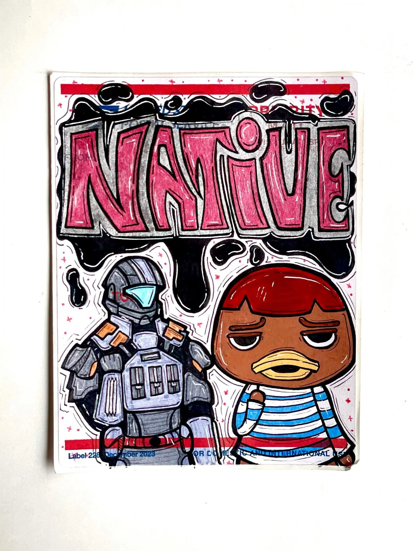 sometimes u just gotta draw weber from animal crossing and a soldier from helldivers2 together
[fineliner, posca paint markers, gellyroll, brushpens]
.
.
.
#slap #slaps #slapstickers #slapsticker #drawing #stickerart #art #animalcrossing #weber #hell