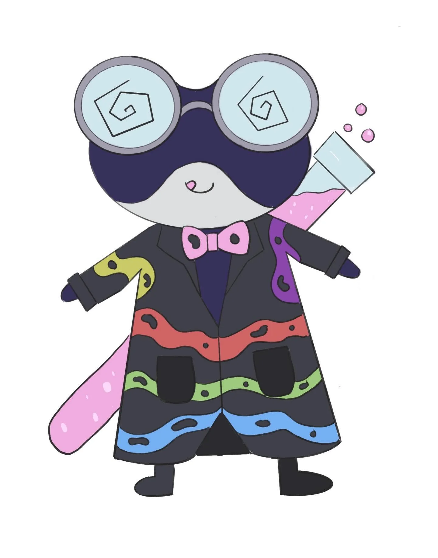 meet Dr. Frog 🐸, a mad scientist poison dart frog for a little contest I entered!!
[procreate]
.
.
.
#frog #etheriarestart #procreate