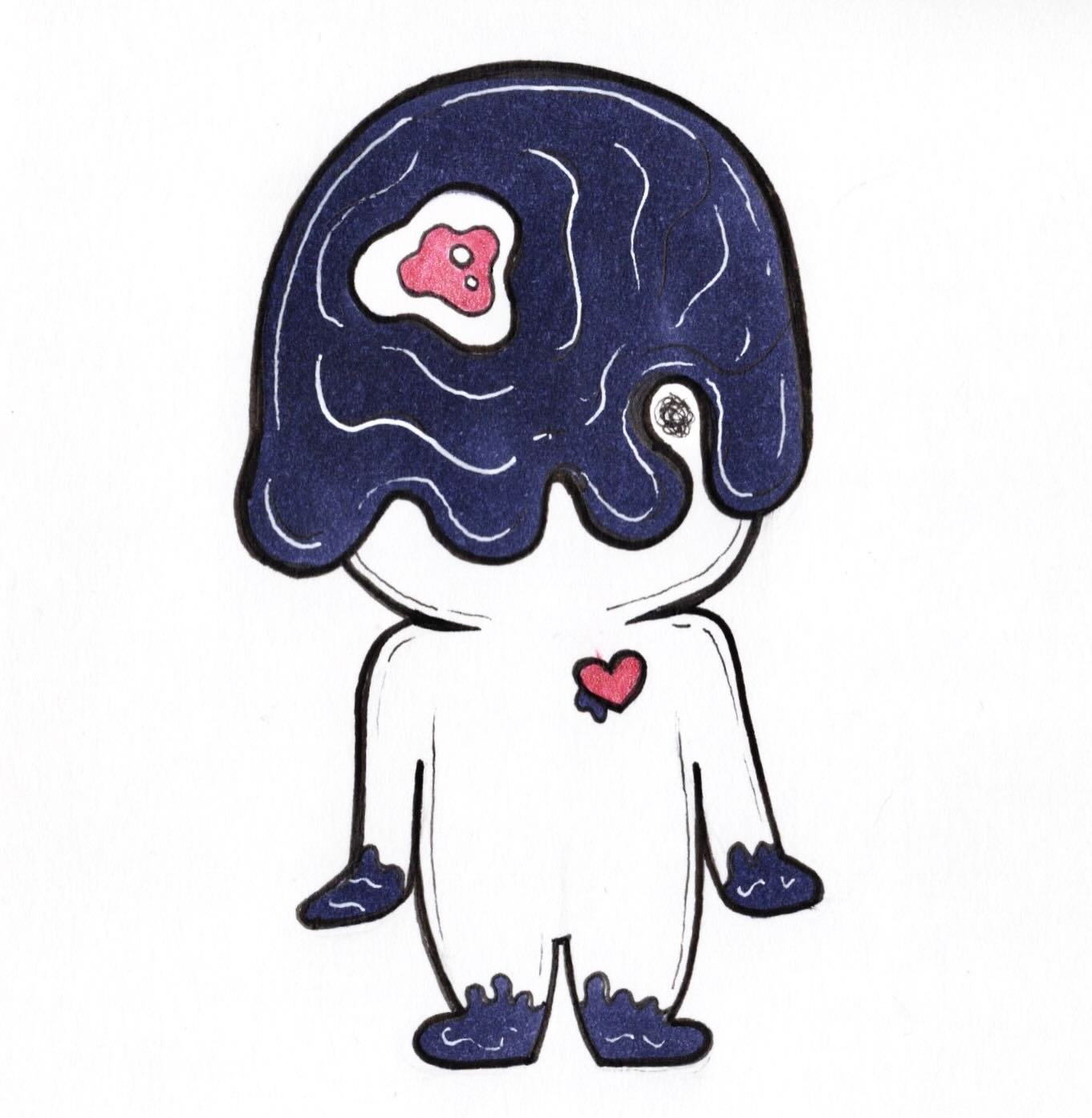 [alcohol marker, gellyroll, fineliner]
.
.
.
#weee #q #littleguy