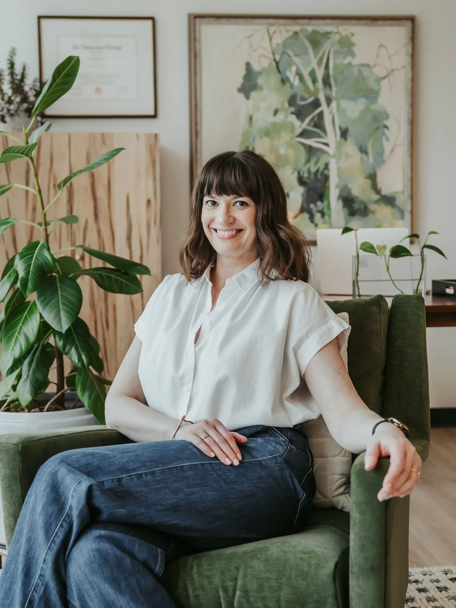 Mary Lett, Georgia-based therapist and Mary Lett Therapy founder, a client who received brand messaging and copywriting support.