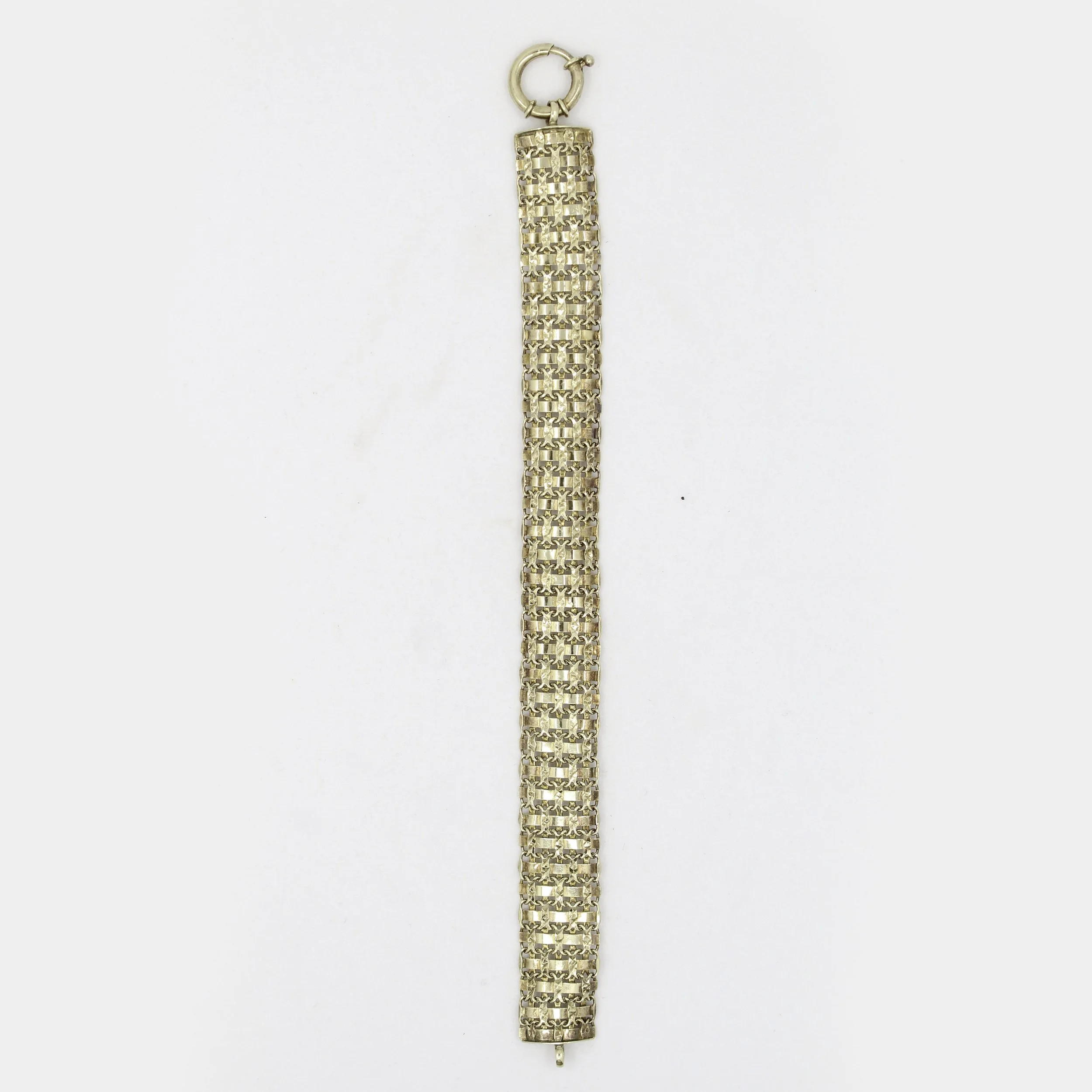 Vintage Gold Vermeil Woven Chain Bracelet