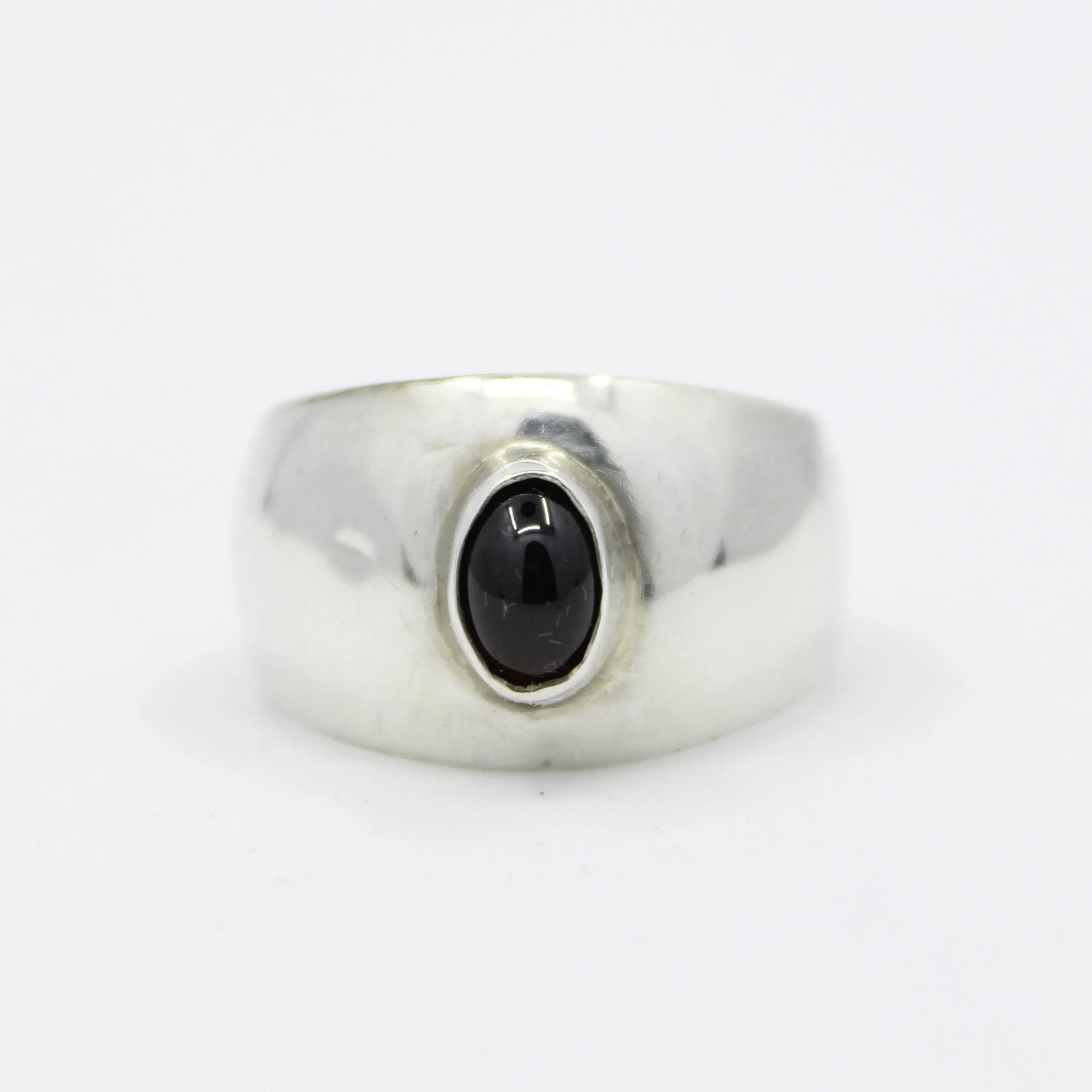 Vintage Silver Garnet Ring