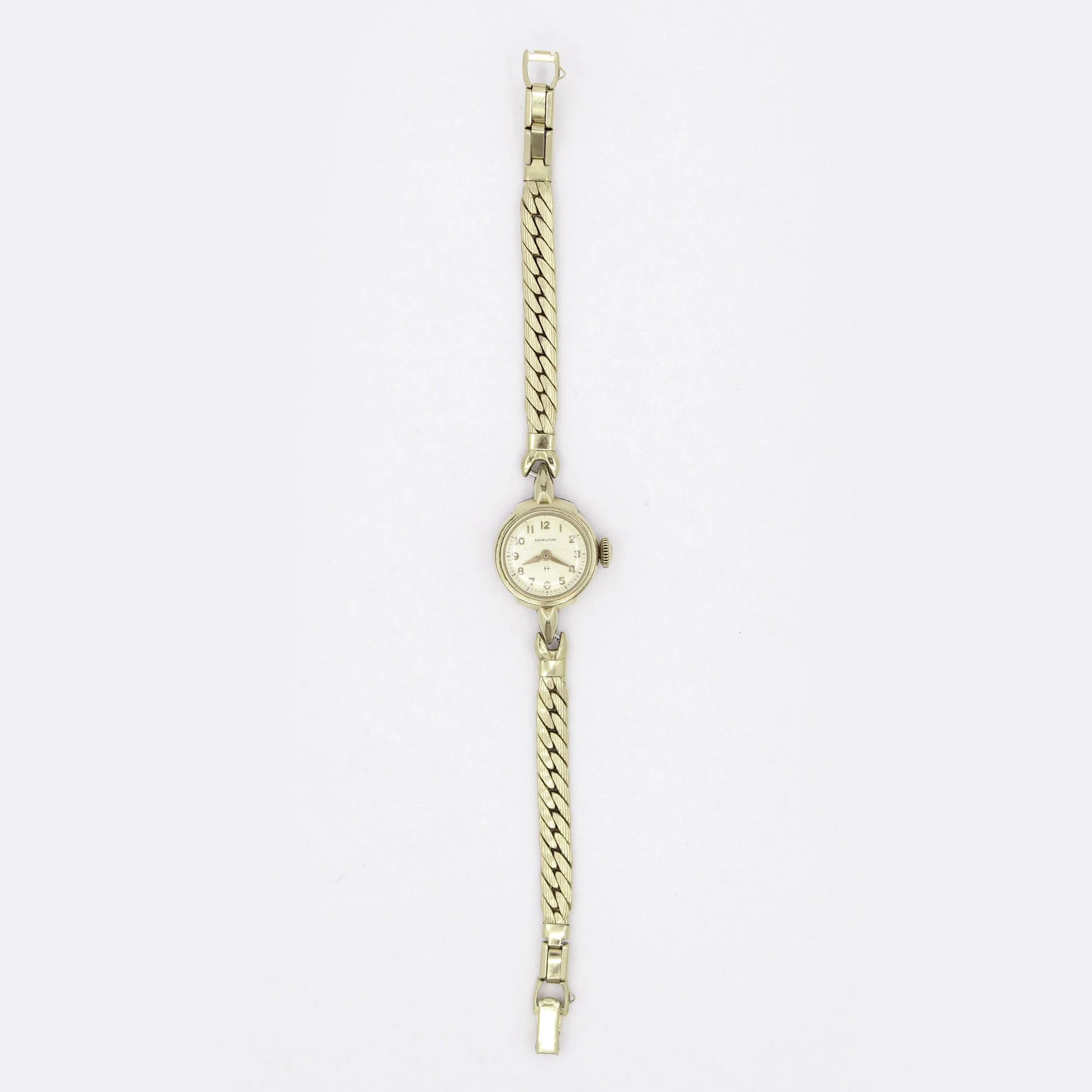 Vintage Hamilton Gold-Filled Round Face Watch