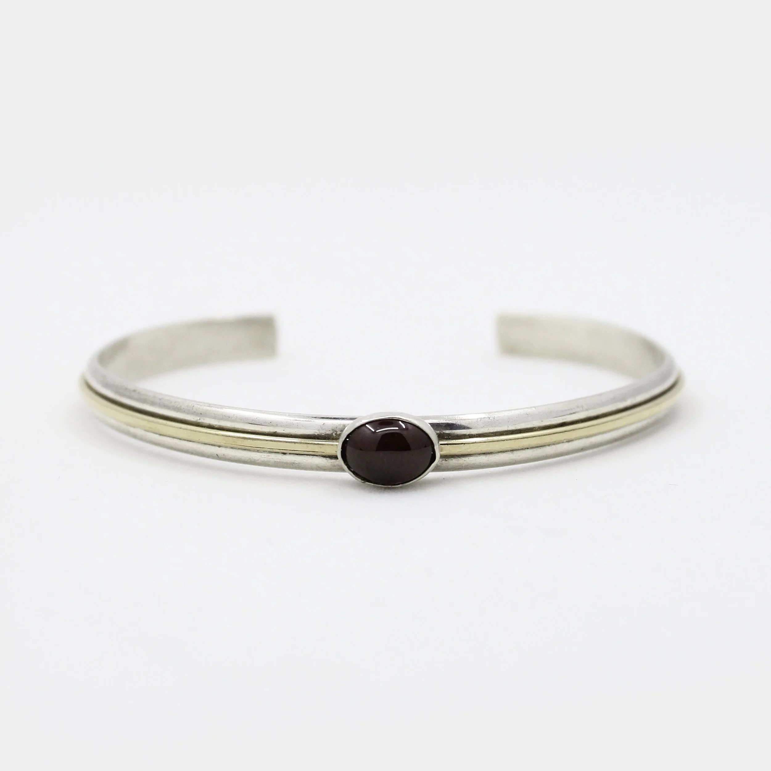 Vintage 2-Toned Garnet Cuff