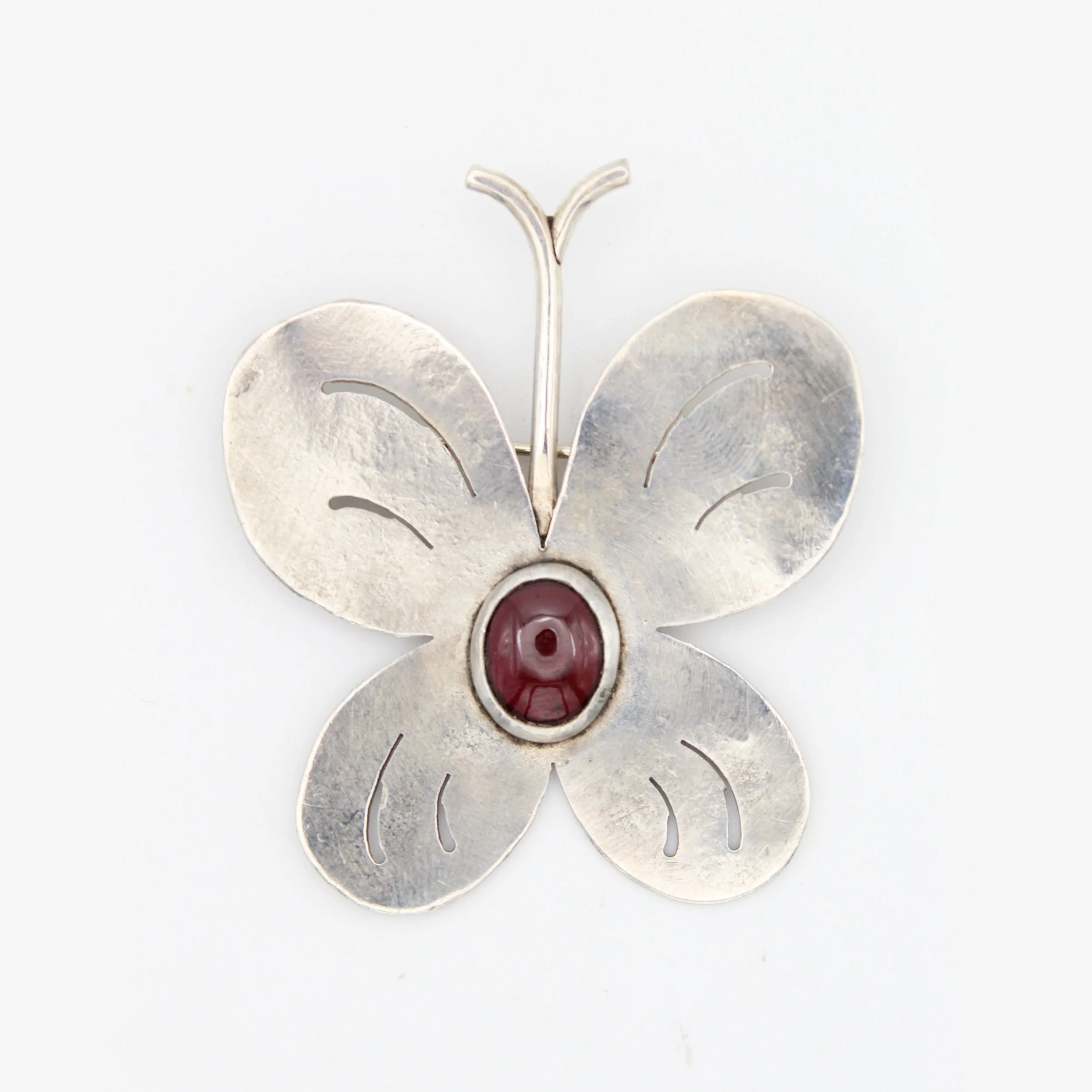 Vintage Silver Butterfly Brooch
