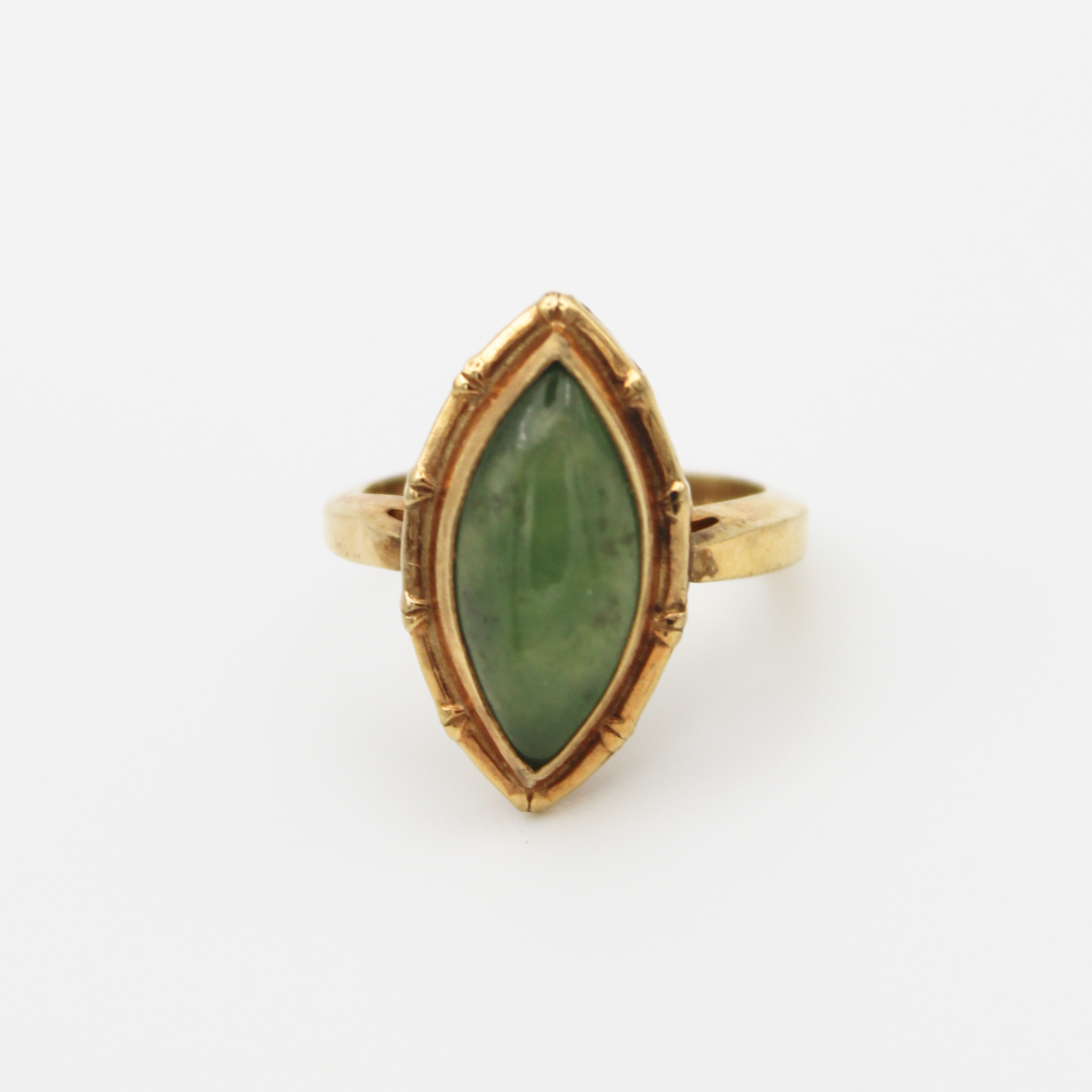 Vintage Gold-Filled Aventurine Ring