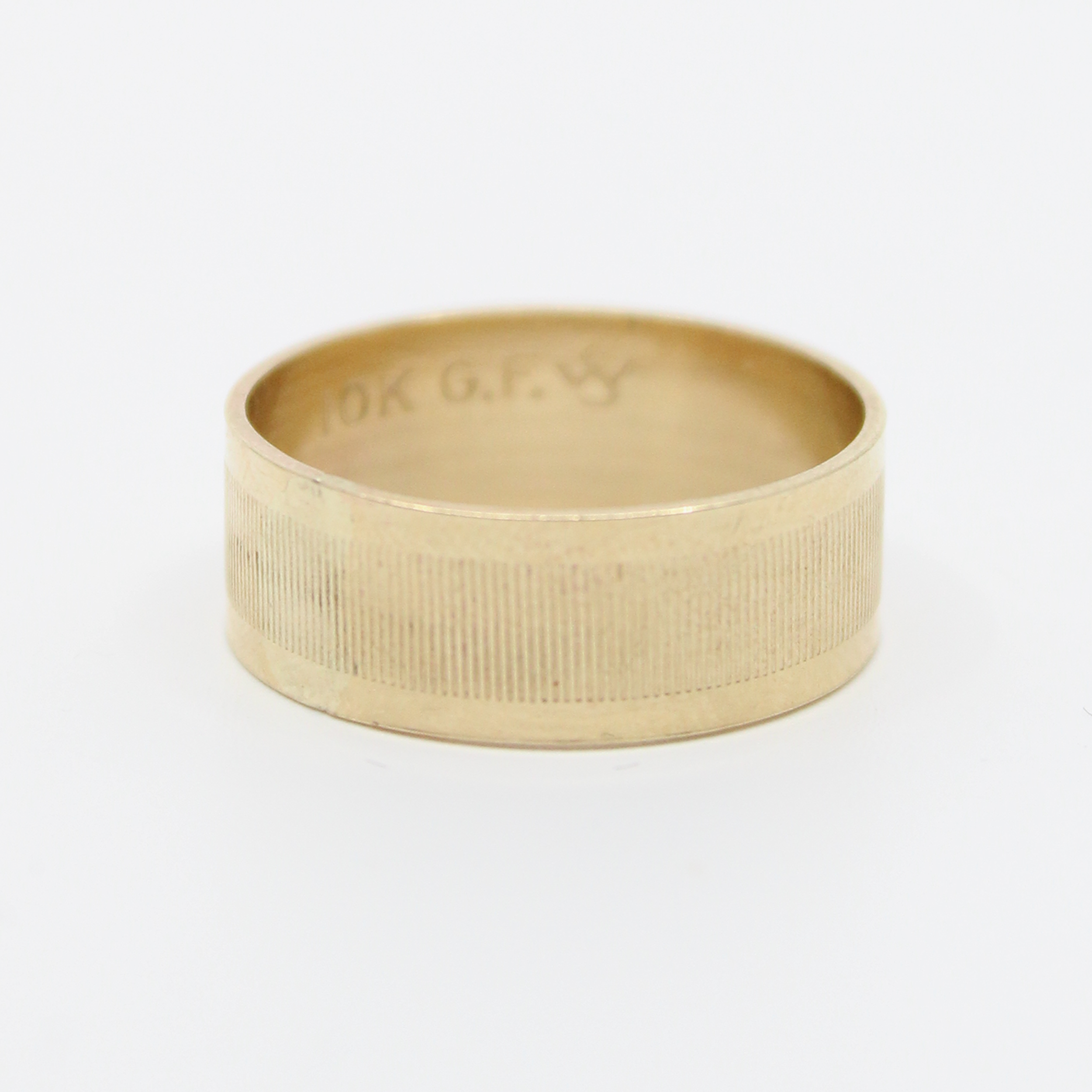 Vintage Gold-Filled Ribbed Band Ring