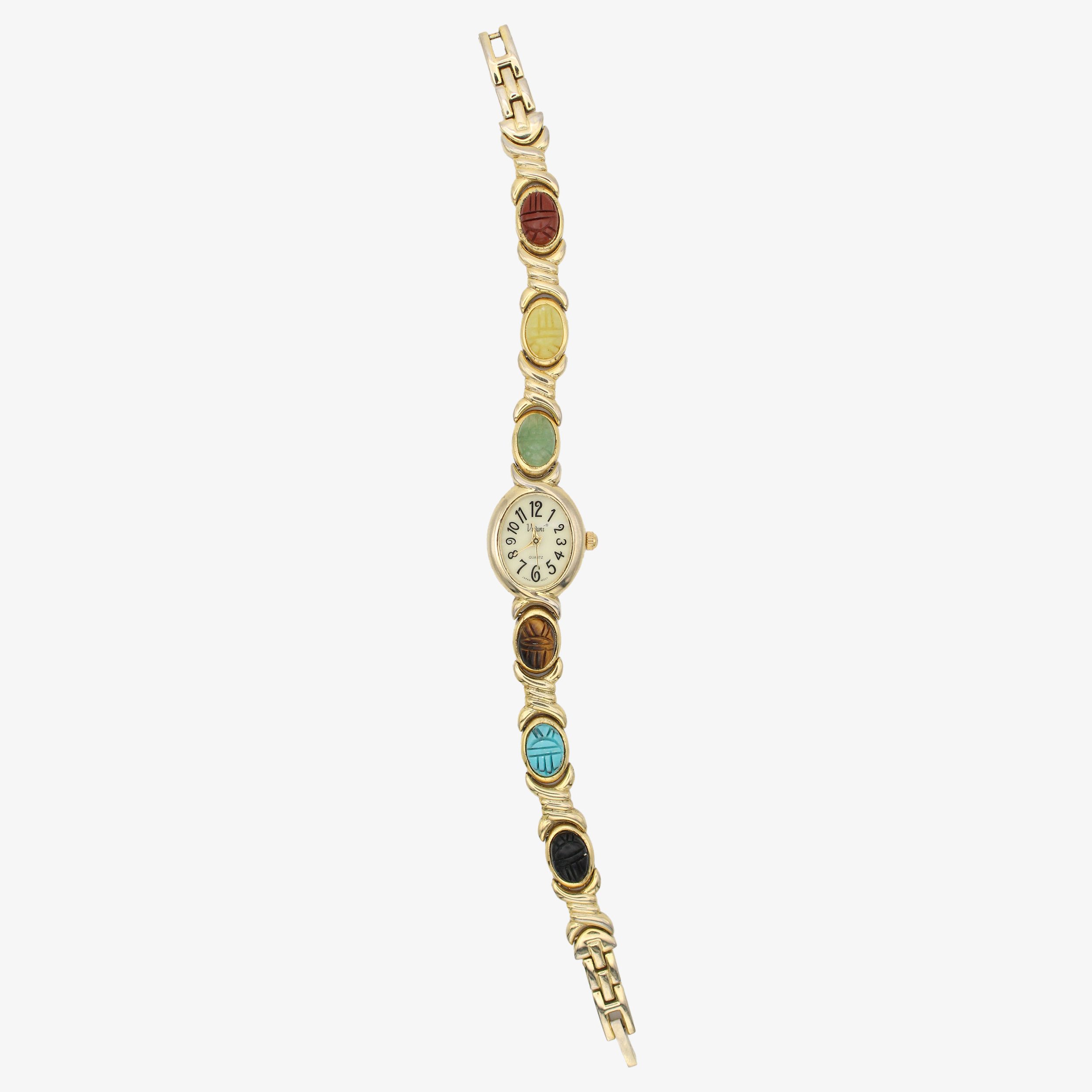Vintage Vivani Scarab Gemstone Watch