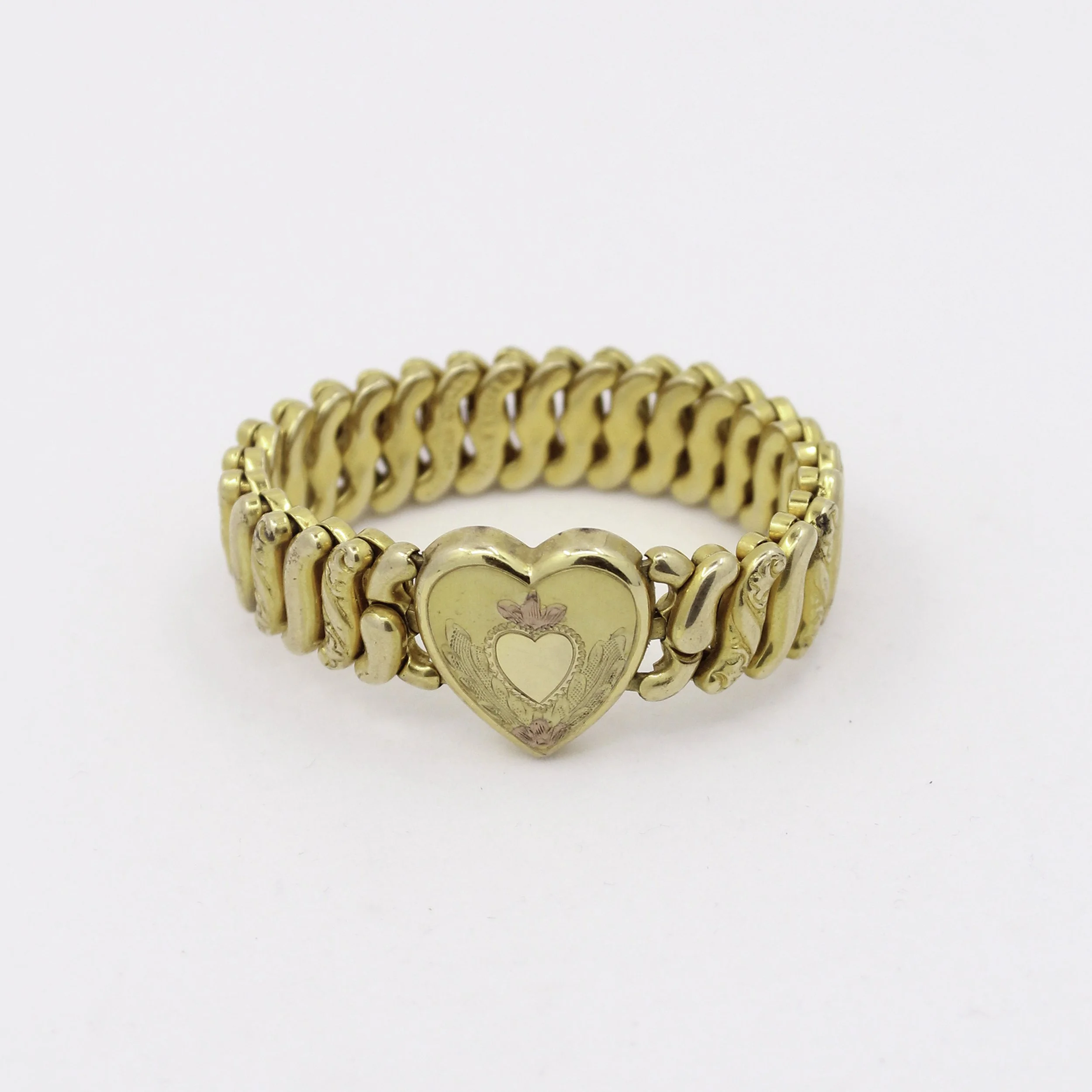 Antique Gold-Filled Sweetheart Bracelet