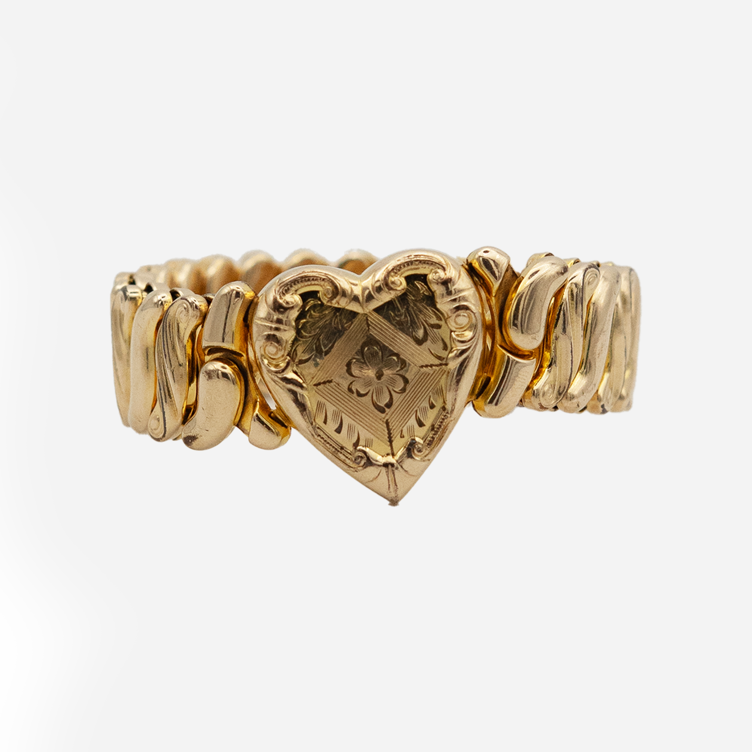 Antique Gold-Filled Sweetheart Bracelet