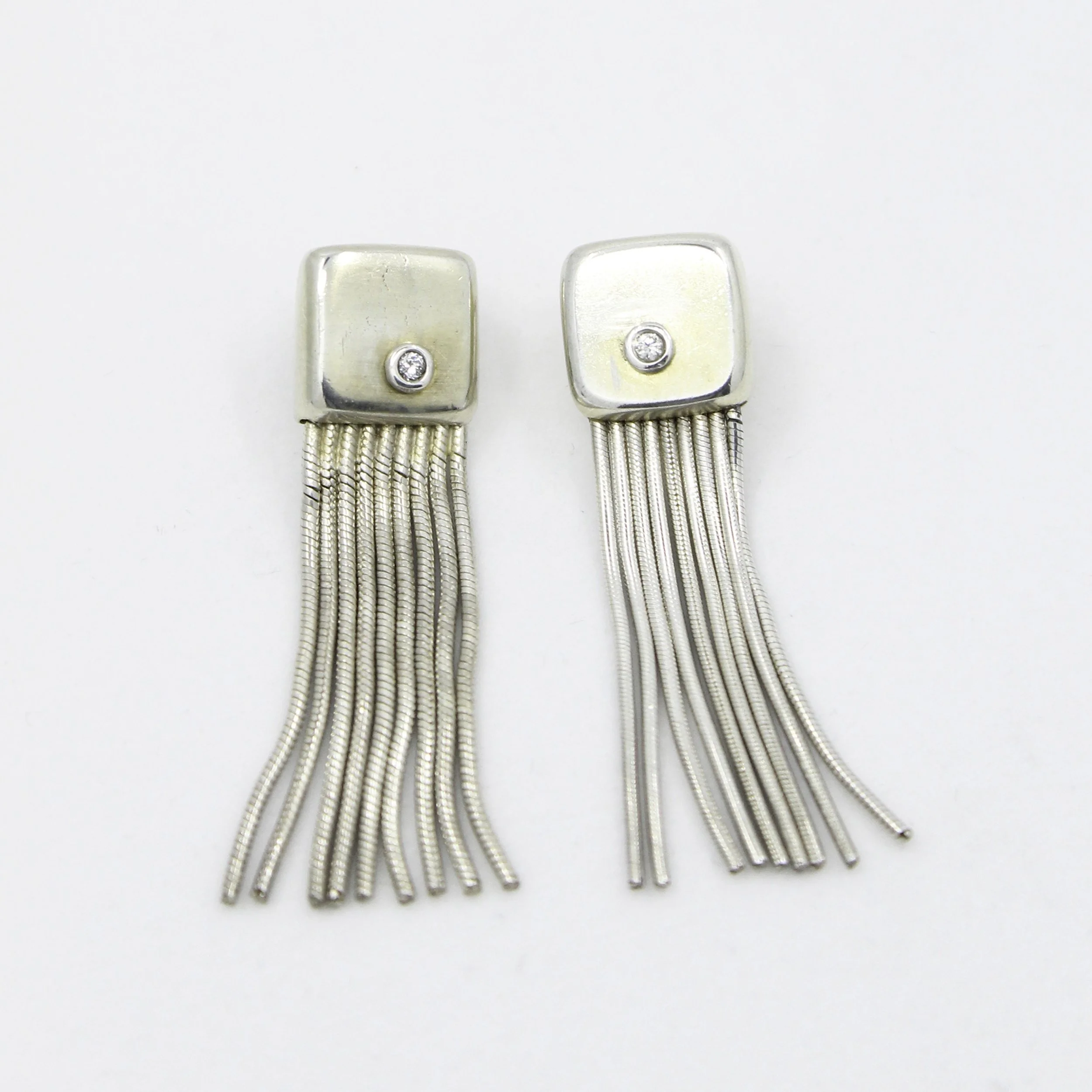Vintage Silver Tassel Earrings