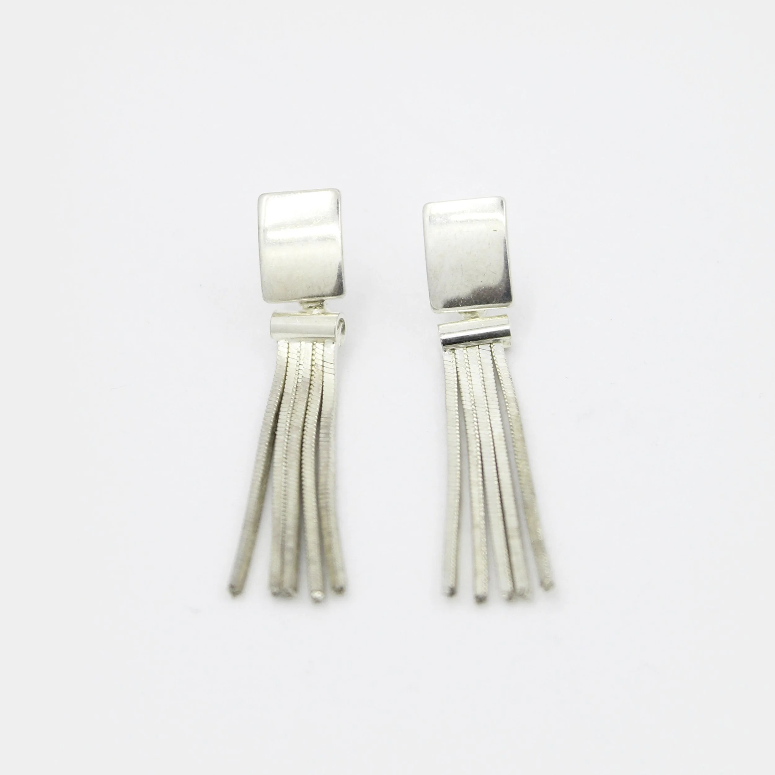 Vintage Silver Tassel Earrings