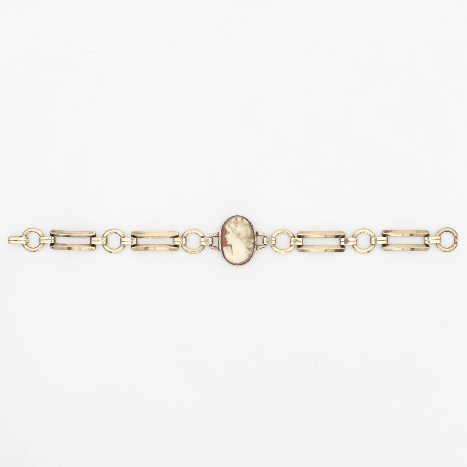 Vintage Gold-Filled Cameo Bracelet