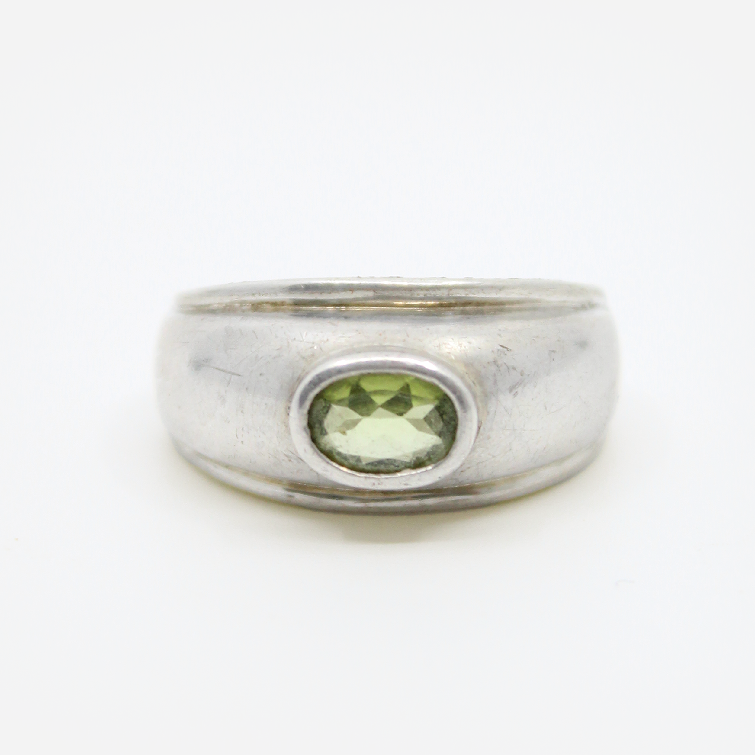 Vintage Sterling Silver Peridot Ring