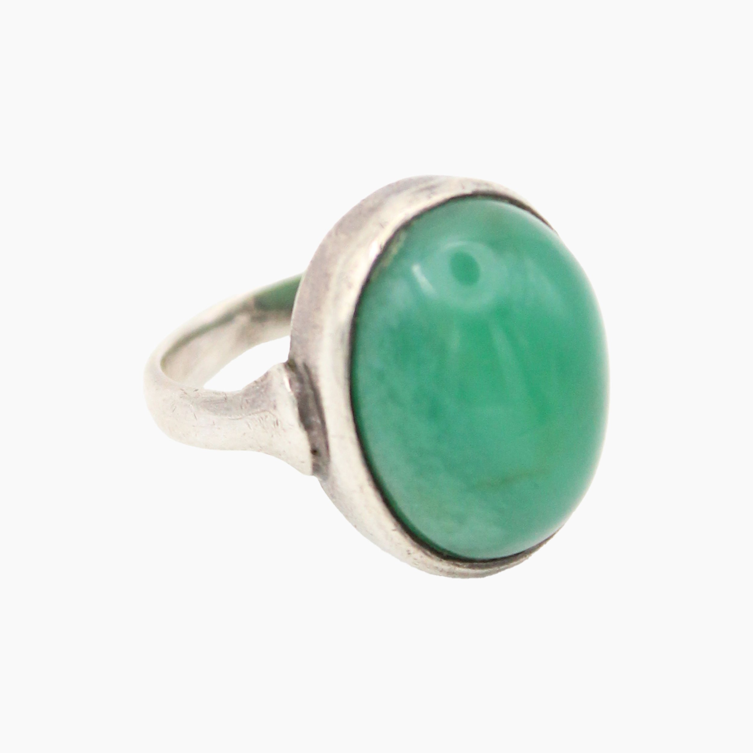 Vintage Silver Aventurine Ring