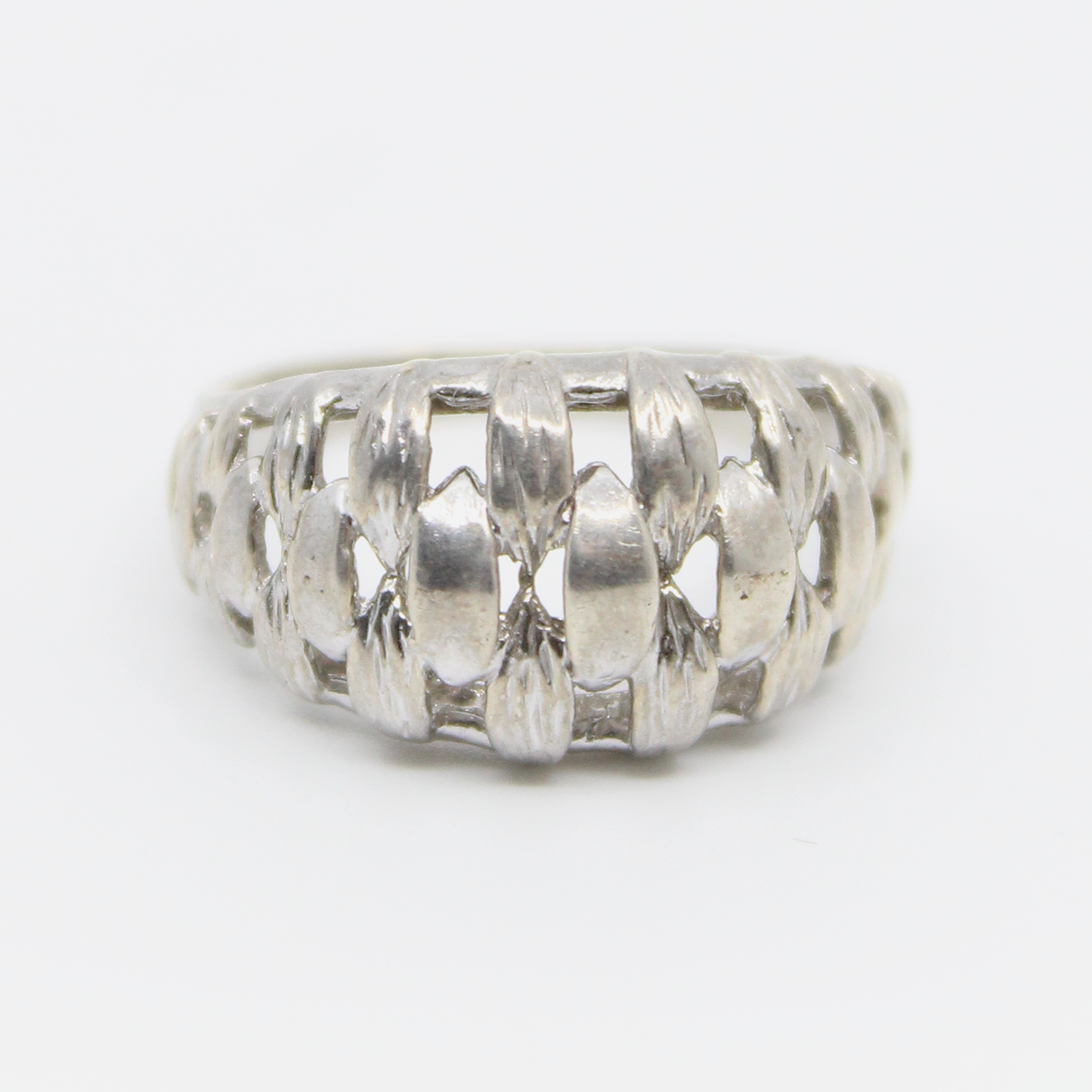 Vintage Sterling Silver Woven Ring