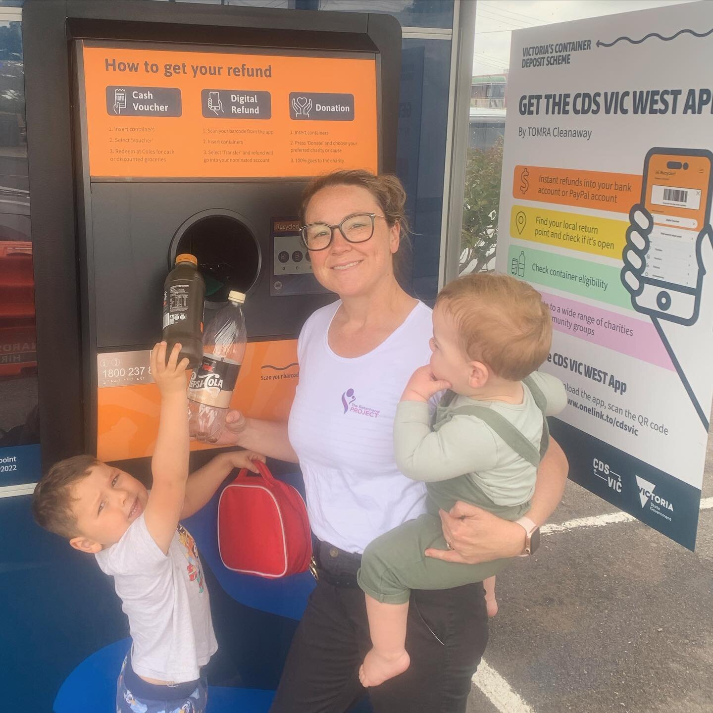 The Sisterhood Project is now officially registered with @mytomra_aus Victorian Container Deposit scheme - CDS West. A recycling scheme through @deeca_vic

For every plastic, tin or glass container you donate, you get a 10c rebate. You can chose to d