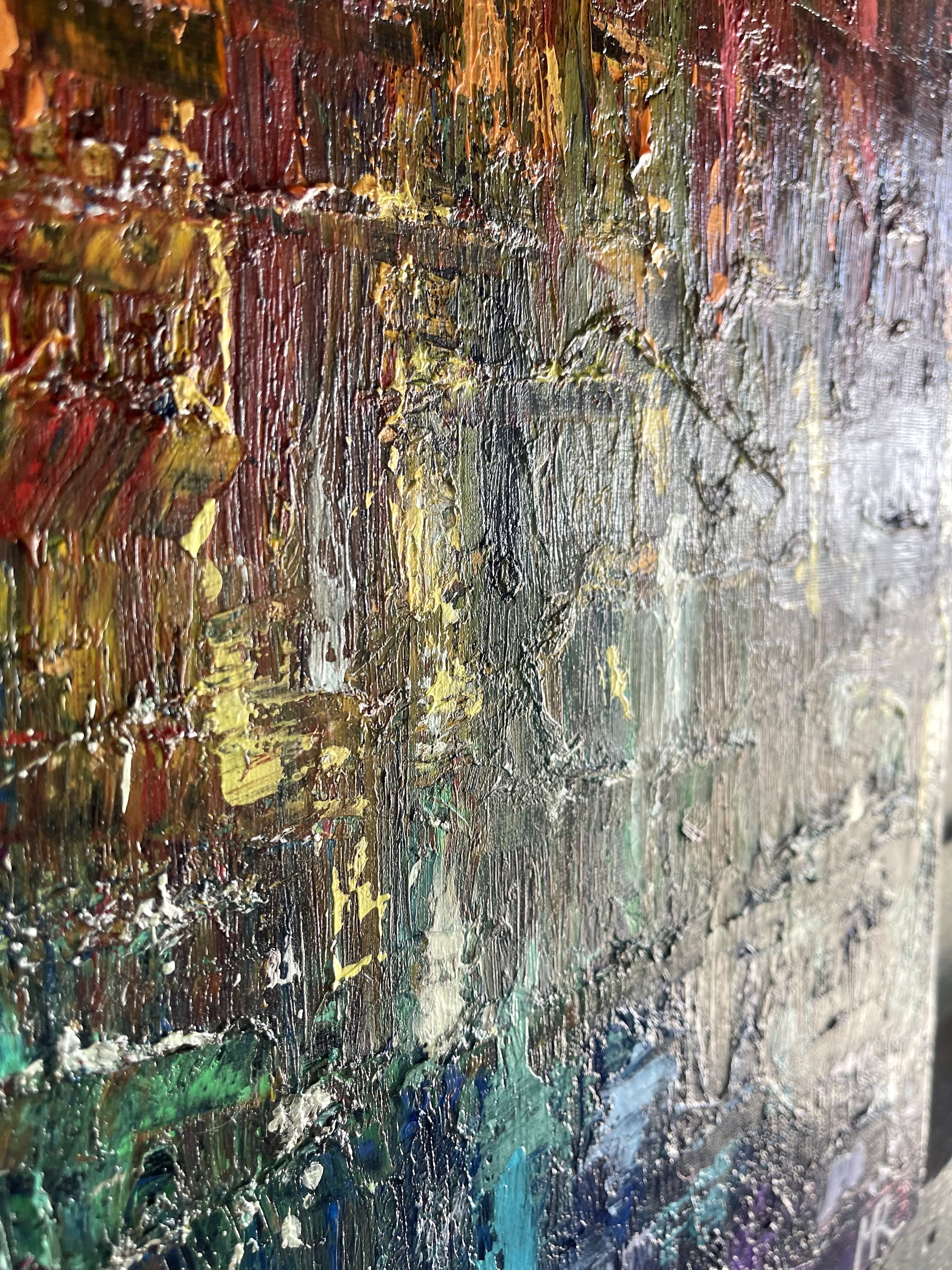 Creation captures the various shades of mankind. This piece effortlessly embodies all shades of textured paints to saturate and unify your space.
