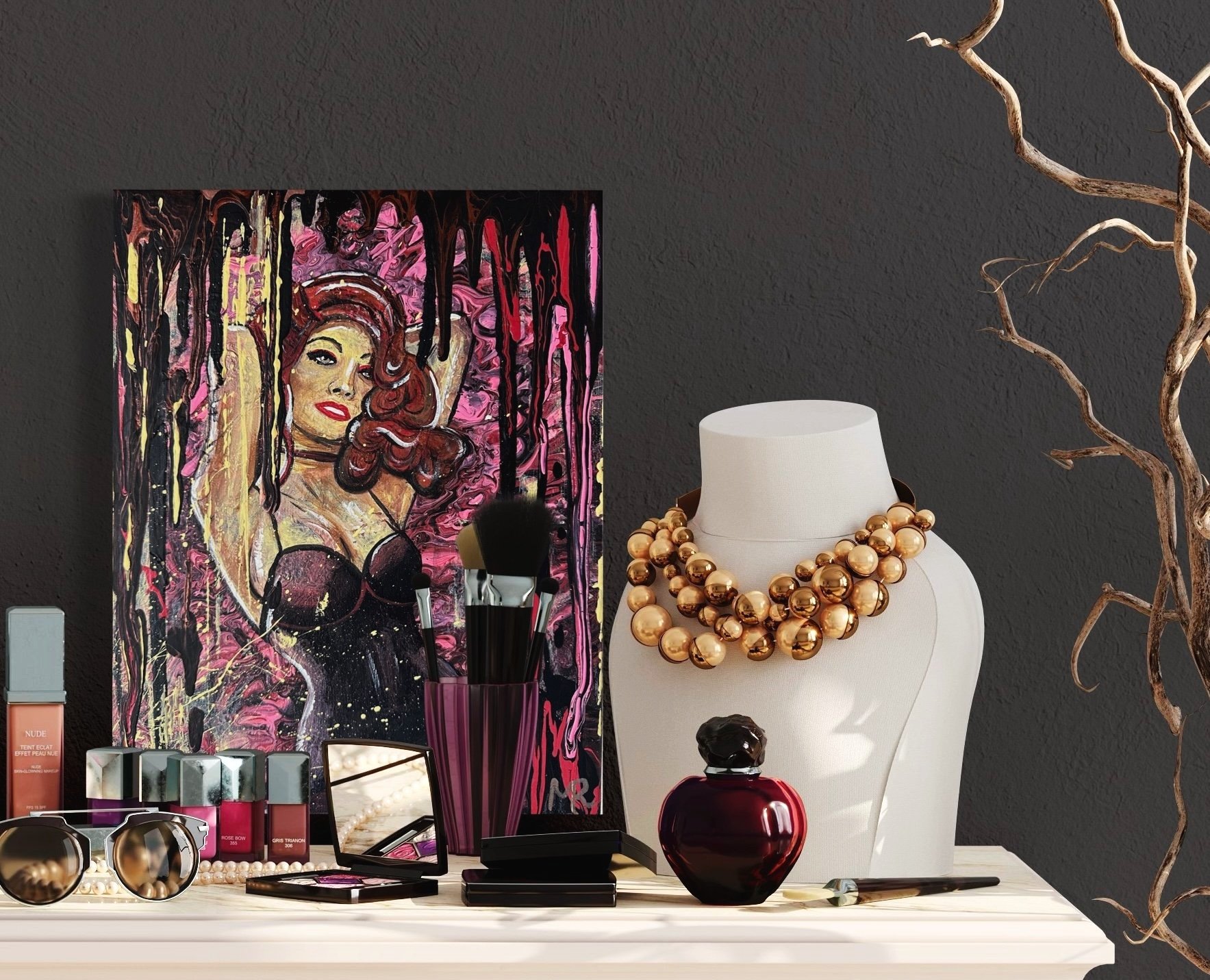 Josephine is portrayed in a way that is both elegant and provocative, with a hint of mystery in her expression.