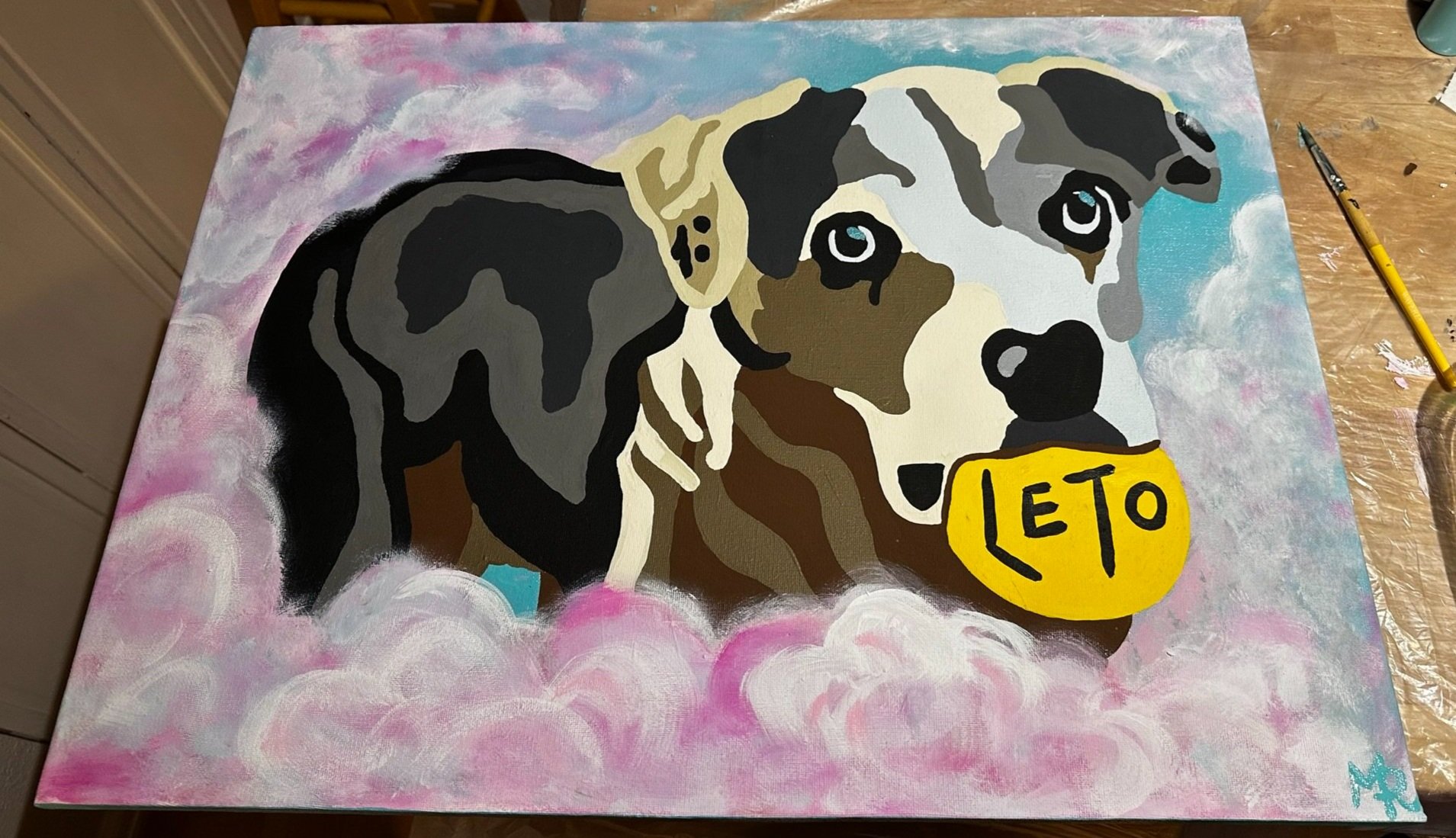 Celebrate your furry friend with a custom pet portrait. Infuse their personality into a vibrant, whimsical masterpiece that captures your bond.