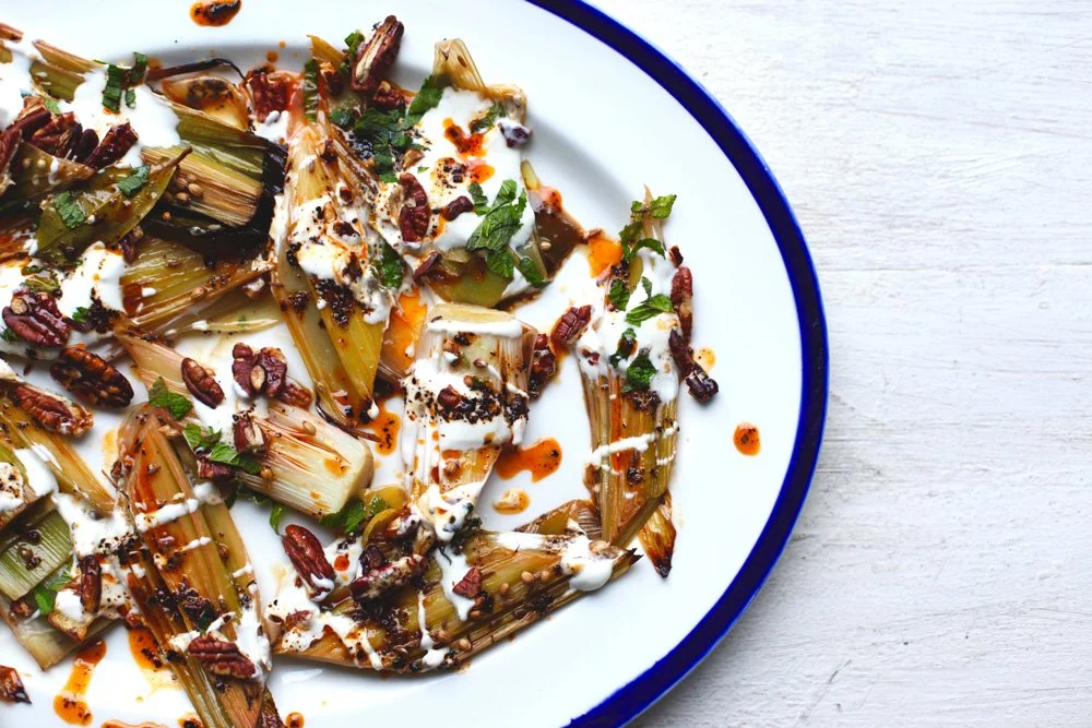 leek + pecan salad