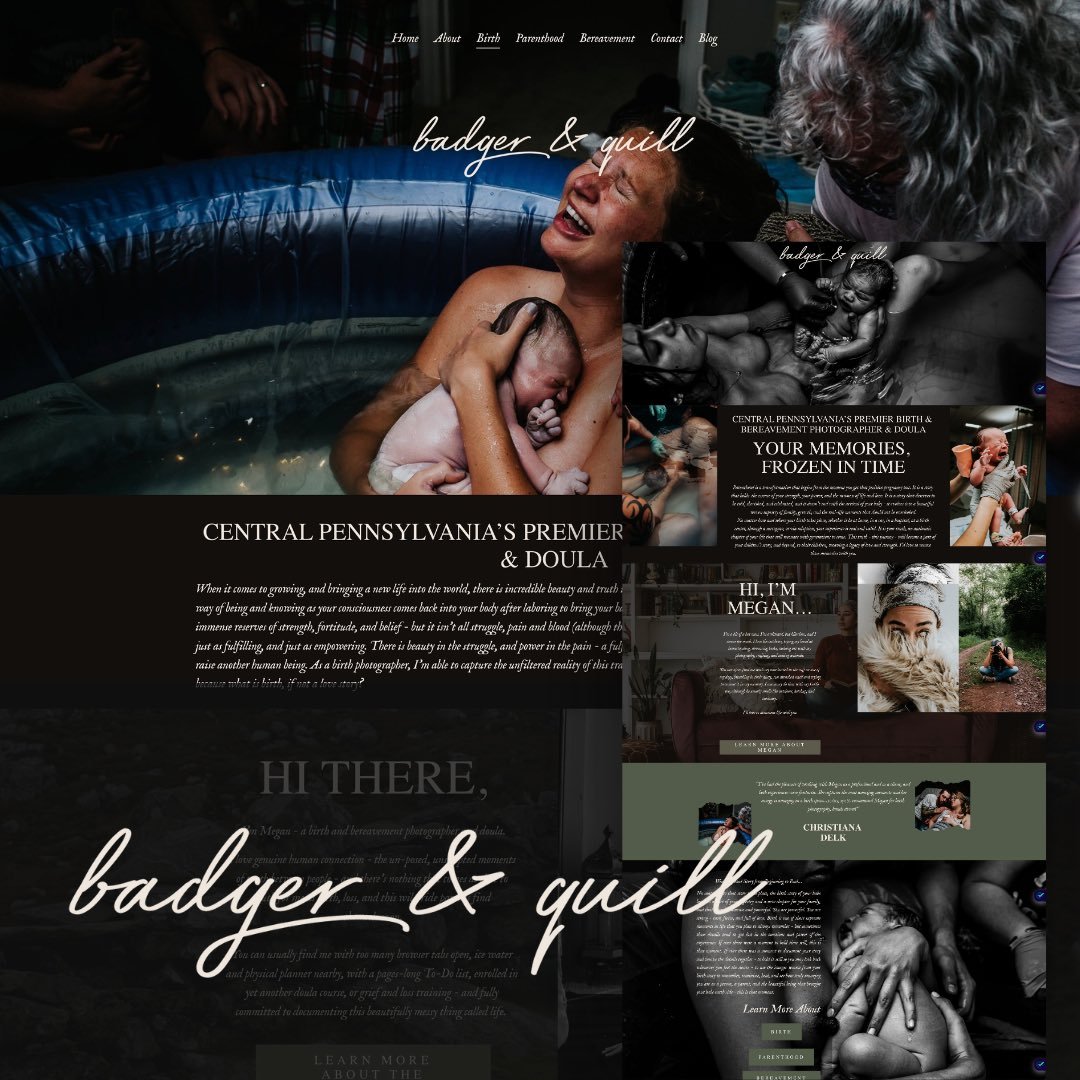 Website Template for birth photographers