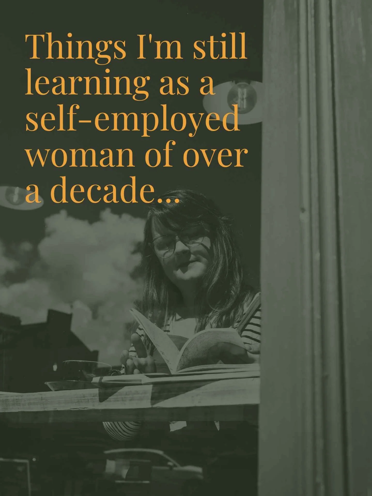 Your business is allowed to stop looking like the dream you had five years ago.
.
I've held onto services, identities, ideas, and even entire versions of myself because I worked really freaking hard to build them. But outgrowing something is sort of 