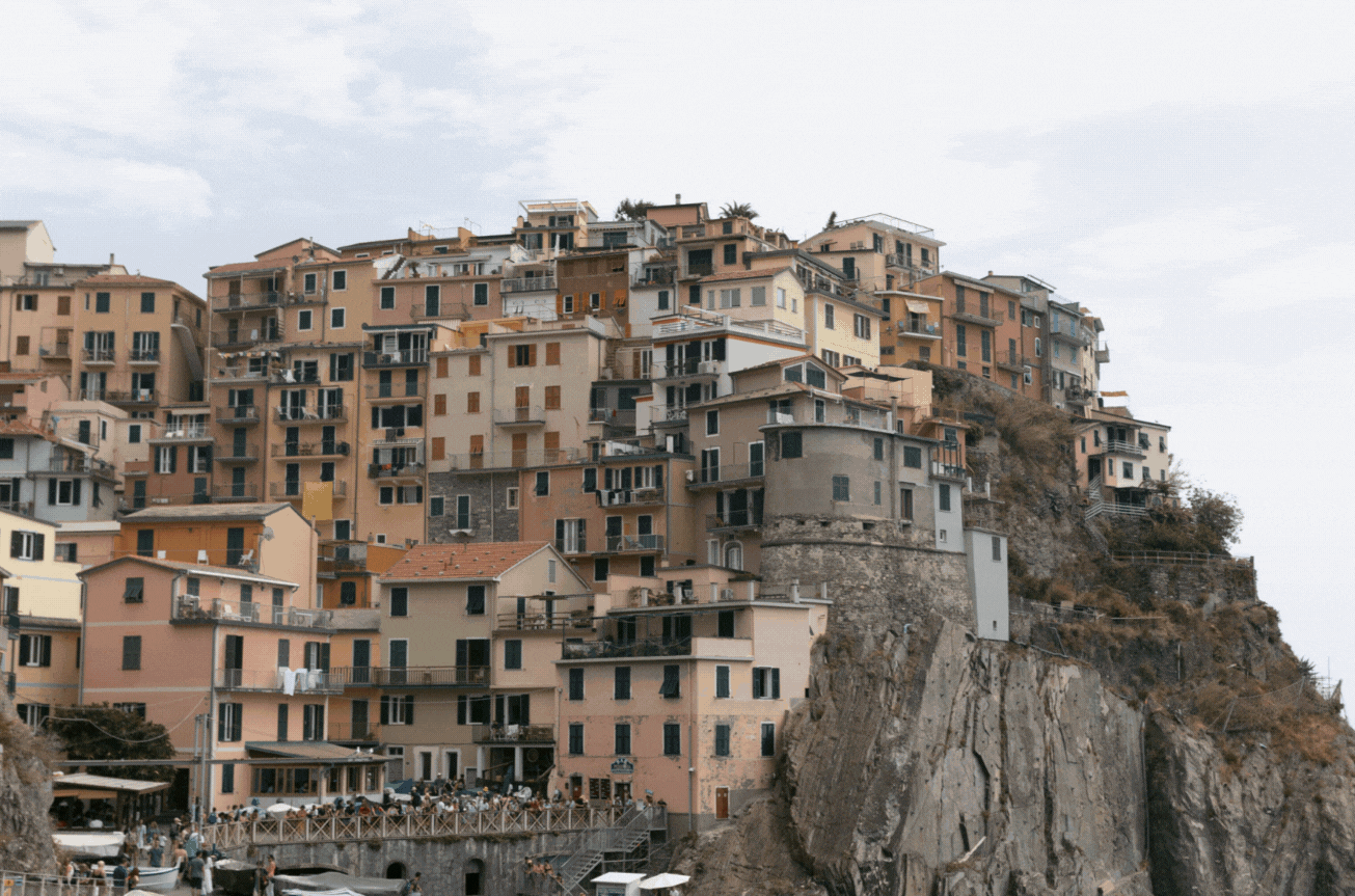 Cinque Terre cliffside homes