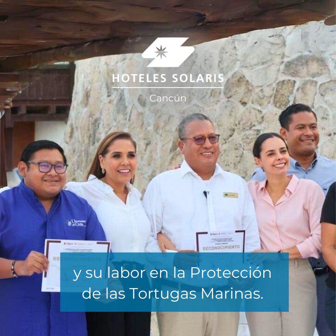 @hotelessolaris  fue reconocido por las acciones realizadas en el Programa de Protecci&oacute;n a las Tortugas Marinas en la temporada 2023. 🐢

Gracias a la participaci&oacute;n de hu&eacute;spedes y colaboradores, cada a&ntilde;o logran grandes res