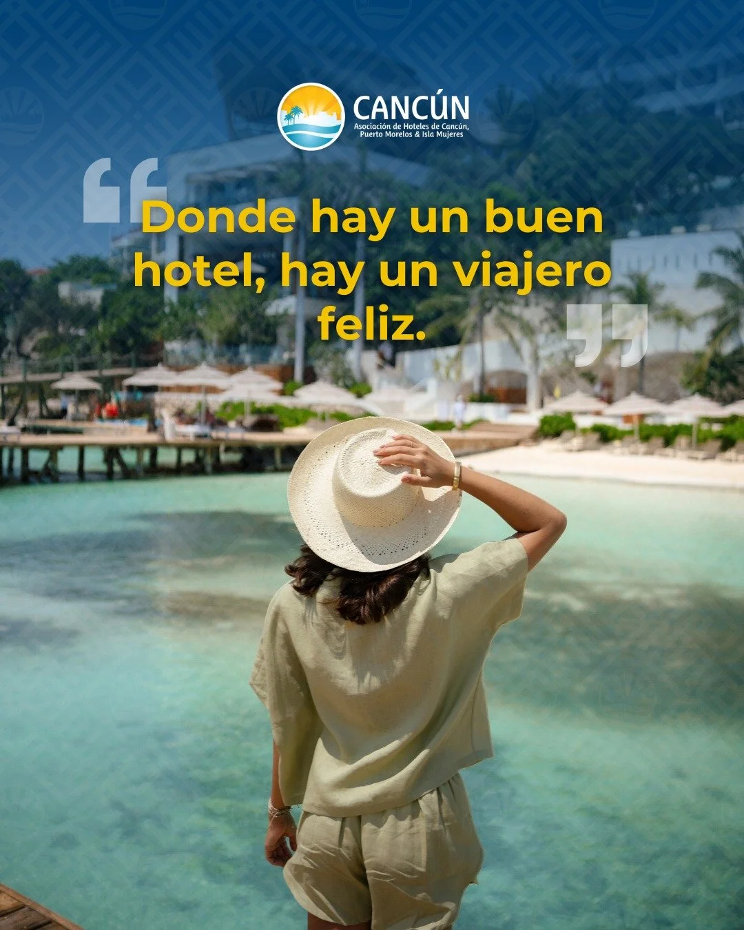 En la Asociaci&oacute;n de Hoteles de Canc&uacute;n, Puerto Morelos e Isla Mujeres, sabemos que el alojamiento no es solo un lugar de descanso, sino el escenario donde comienzan las mejores historias de nuestros visitantes.

Elevamos el est&aacute;nd