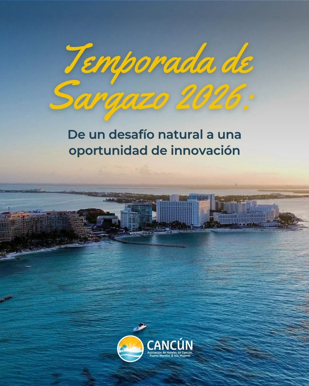 El sargazo es un fen&oacute;meno natural, en la AHCPMIM  estamos listos para recibirlo y aminorar su impacto en nuestras playas. 

Gracias a la coordinaci&oacute;n y el monitoreo satelital constante, nuestros hoteles implementan barreras de contenci&
