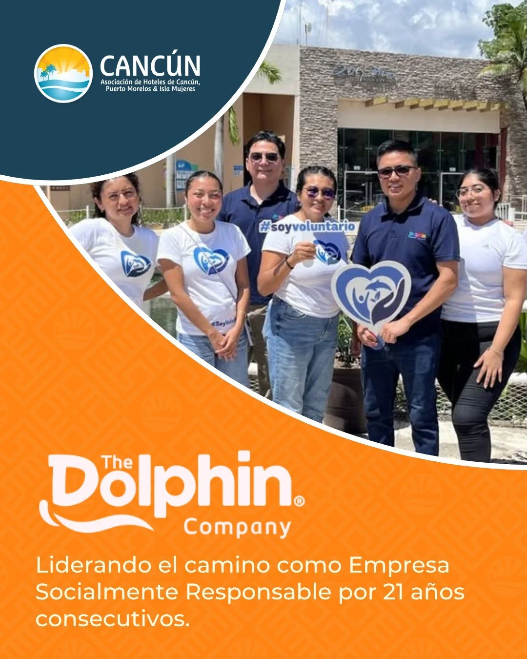 Felicitamos a nuestro miembro aliado @@thedolphinco por renovar su distintivo como Empresa Socialmente Responsable. Este logro destaca su liderazgo en bienestar animal, sus programas de educaci&oacute;n ambiental "Amar es Educar" y su trans