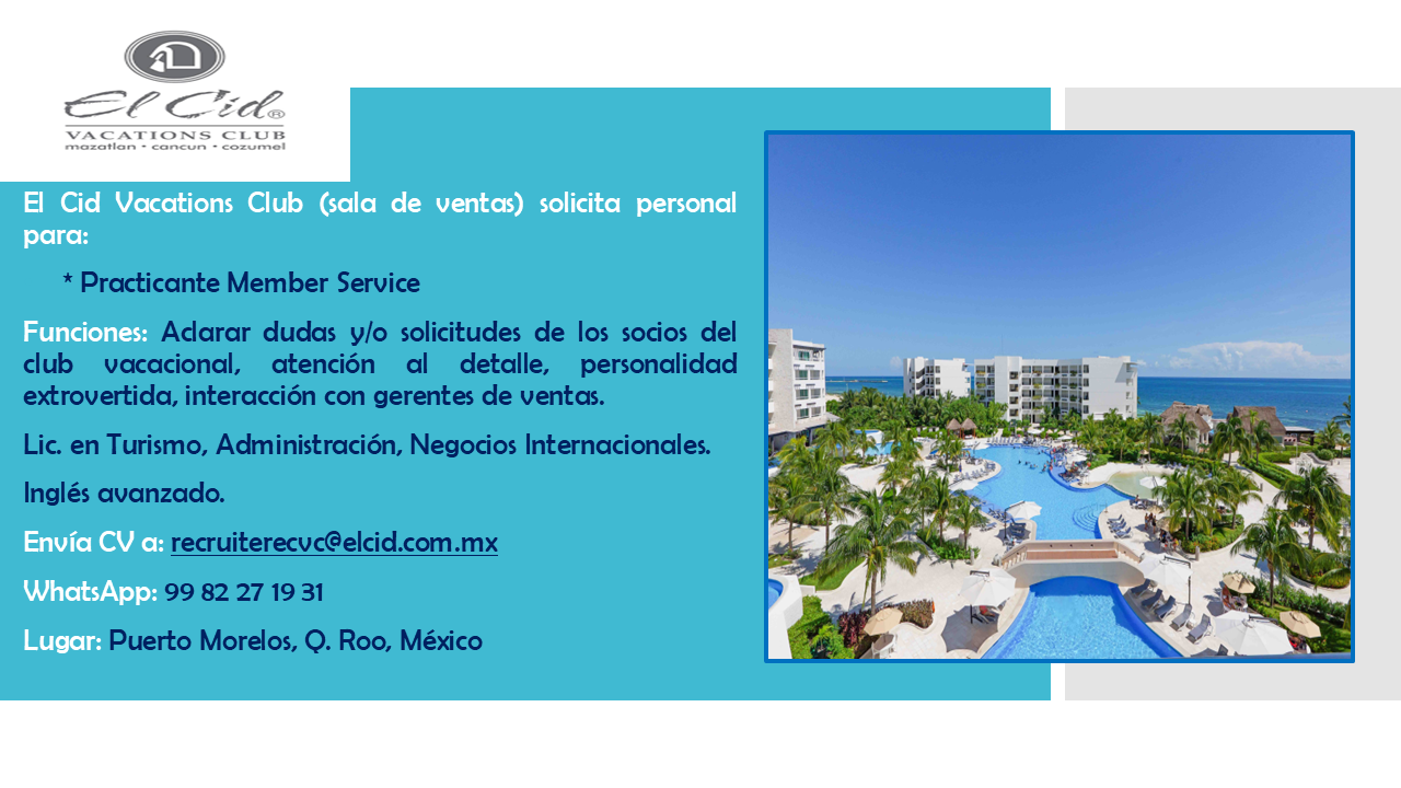 Publicación de practicante member services.png