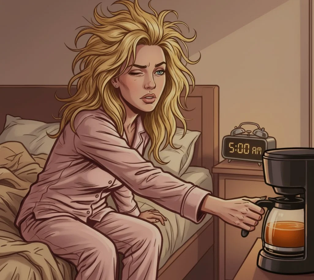 Call time: 6am.
Current status: one eye open, wild hair, fully committed to this coffee machine.
The stage version of me and the 5am version of me are very different people, but they always meet in the middle 😂🙌

#EarlyCallTime #MCLife #GoldCoastMC