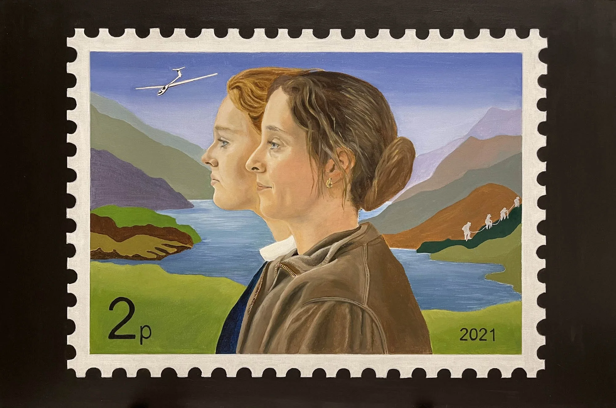 Redding, P., Commission, Mrs A Patterson - The Way Ahead, 2021, oil/acrylic on board, 76 cm x 51 cm