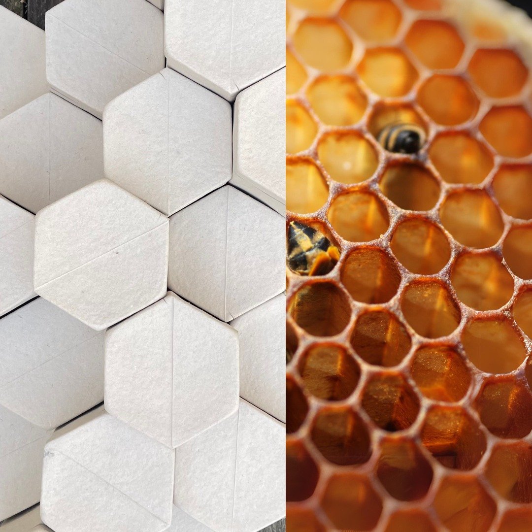 Spring has sprung, and the hum of life fills the air! 🌸🐝 As flowers bloom and bees awaken from their slumber, we are reminded of how our urns share the hexagonal shape of the honeycombs that house these industrious insects. 🌼✨ 

Vori&eth; er komi&