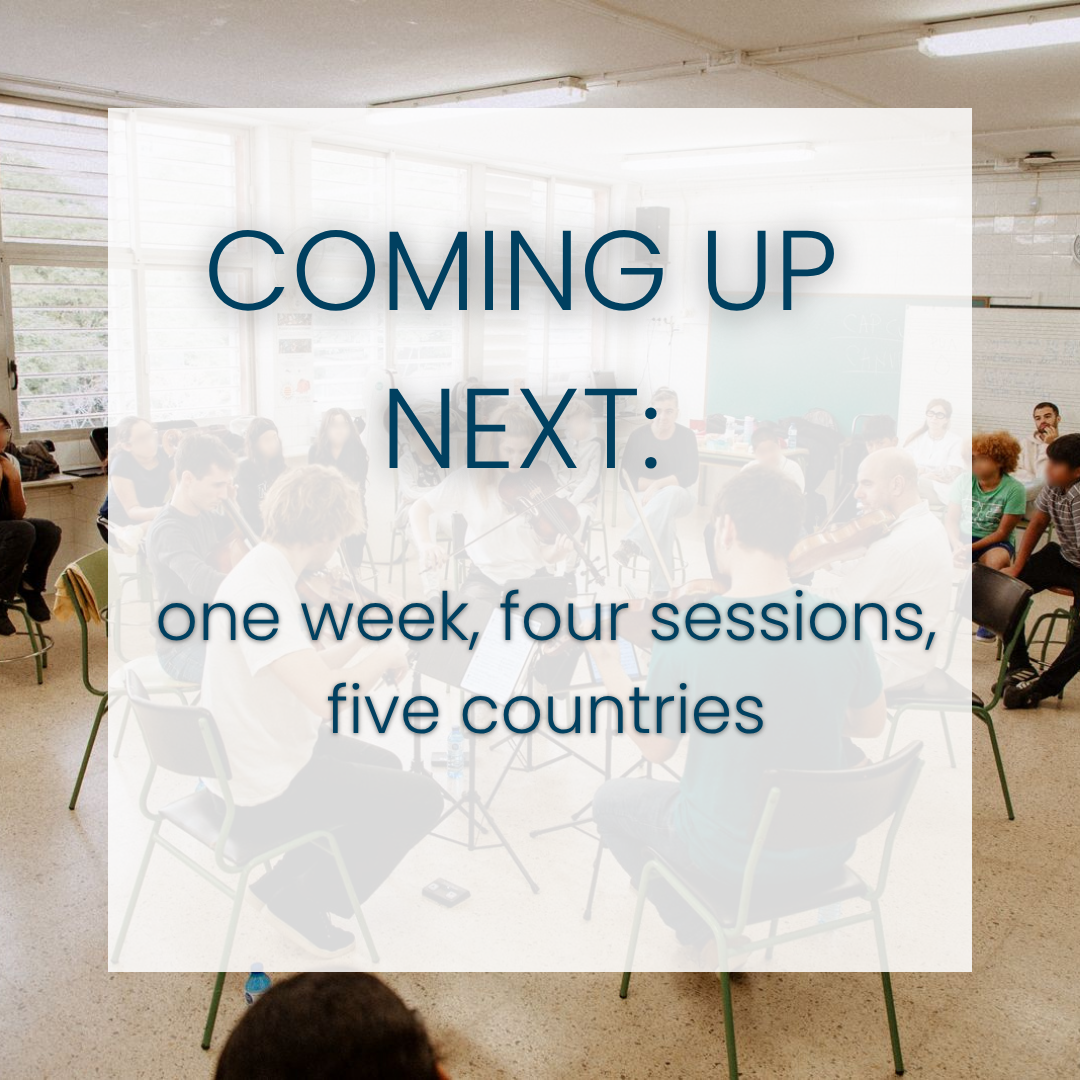 Coming up next: one week, four sessions, five countries