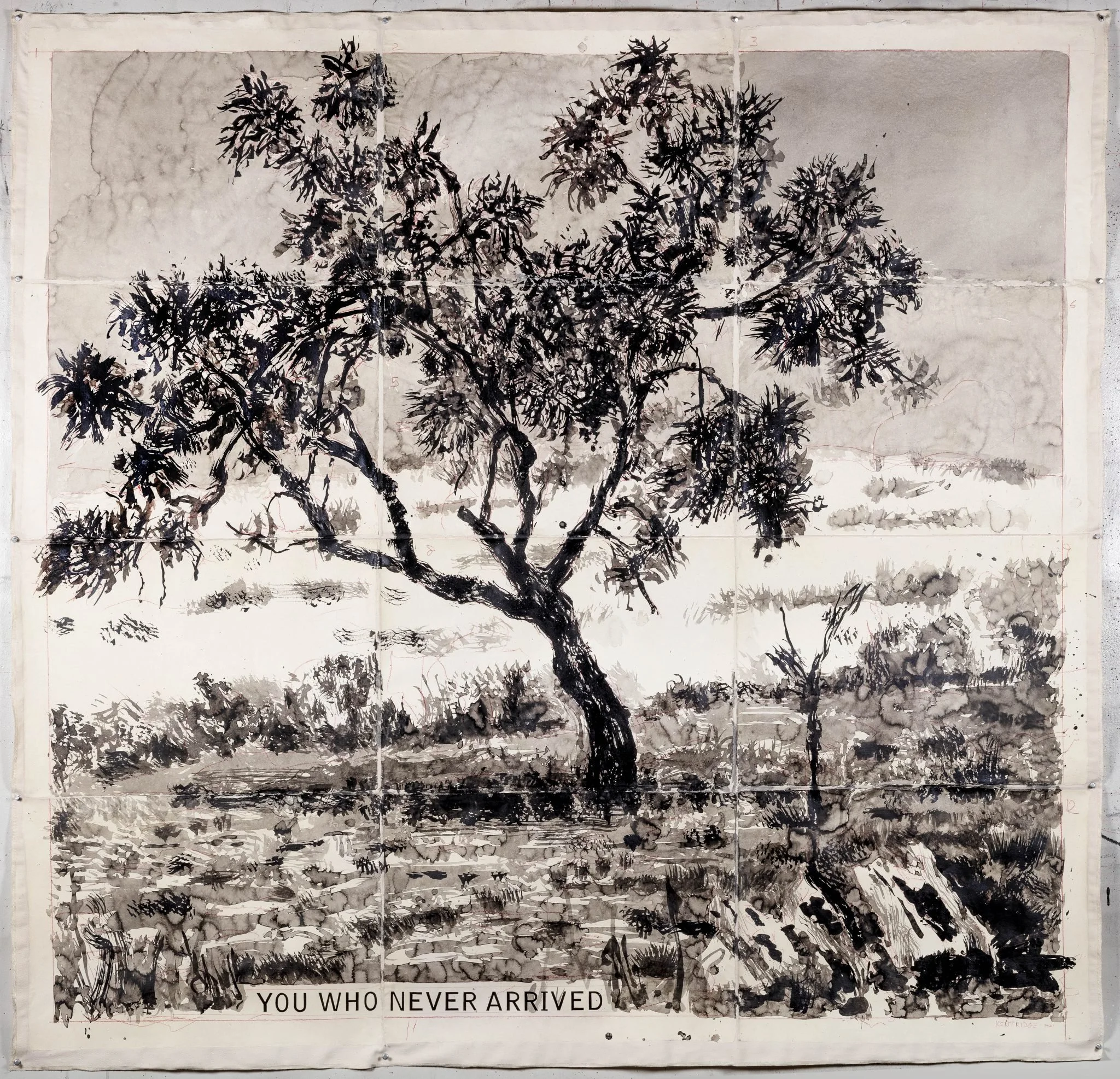 William Kentridge, You Who Never Arrived, 2021, Marian Goodman Gallery