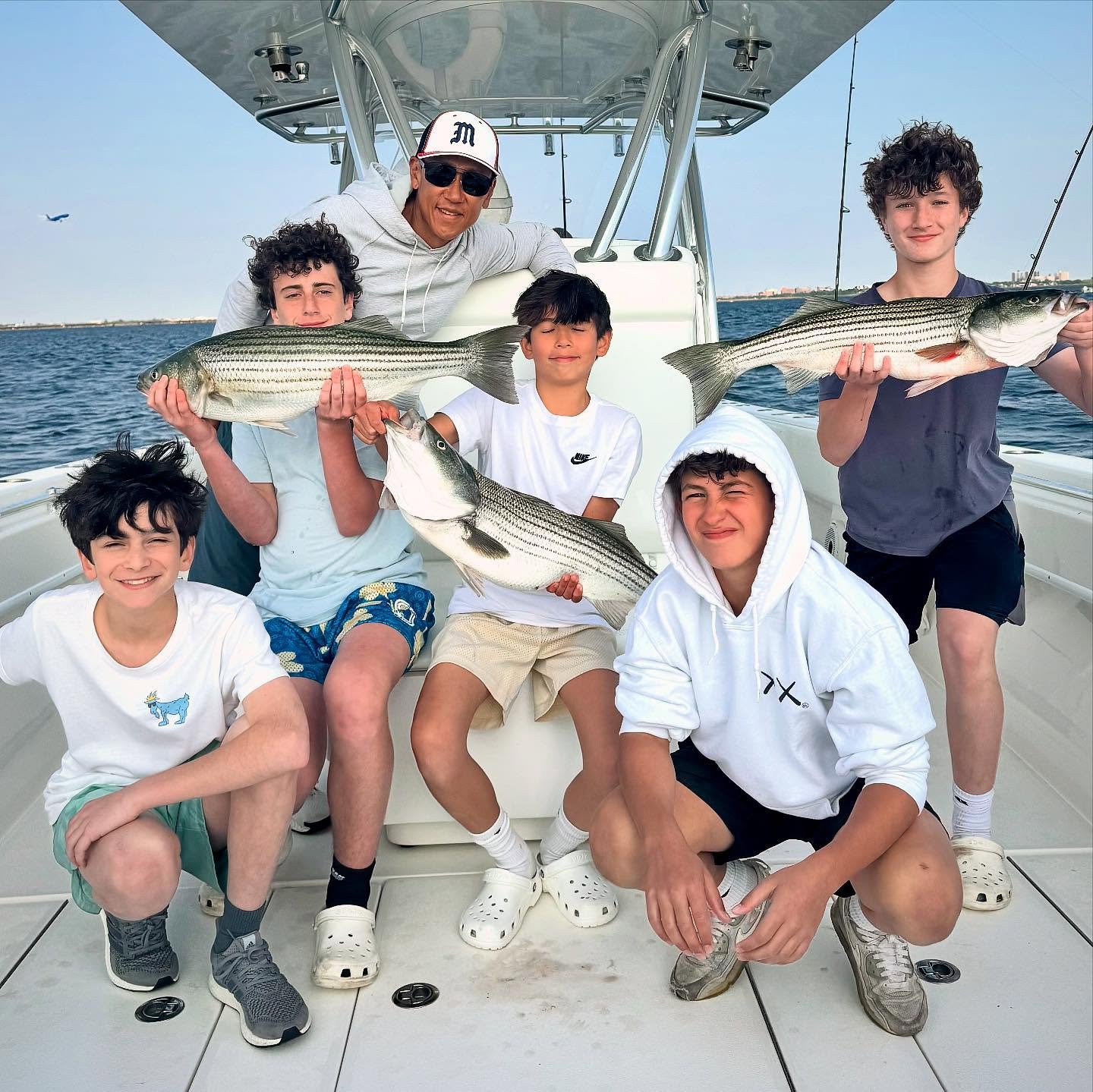 This morning we had Munesh &amp; friends back on for a local bass trip. Had a steady pick with an easy limit. For the afternoon we had a birthday trip for Gavin's big 13! Unfortunately the bite was a little off and we only ended up with 4 bass, but t