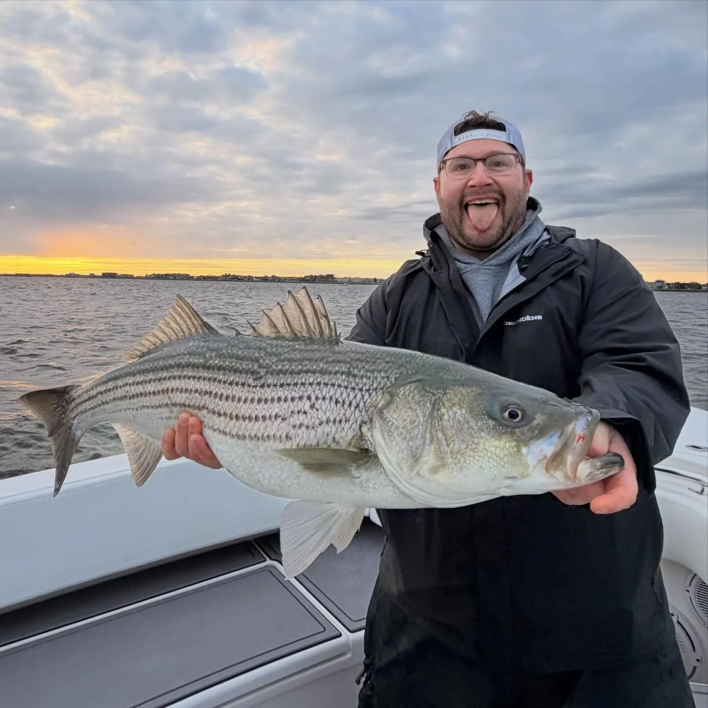Wow great Sun morning trip with Bryan &amp; the gang today. We had bass blasting bunker all around the boat hitting anything you threw at them! Just when it seems like our local bite can&rsquo;t get any better it does just that lol.
rockfishcharters.