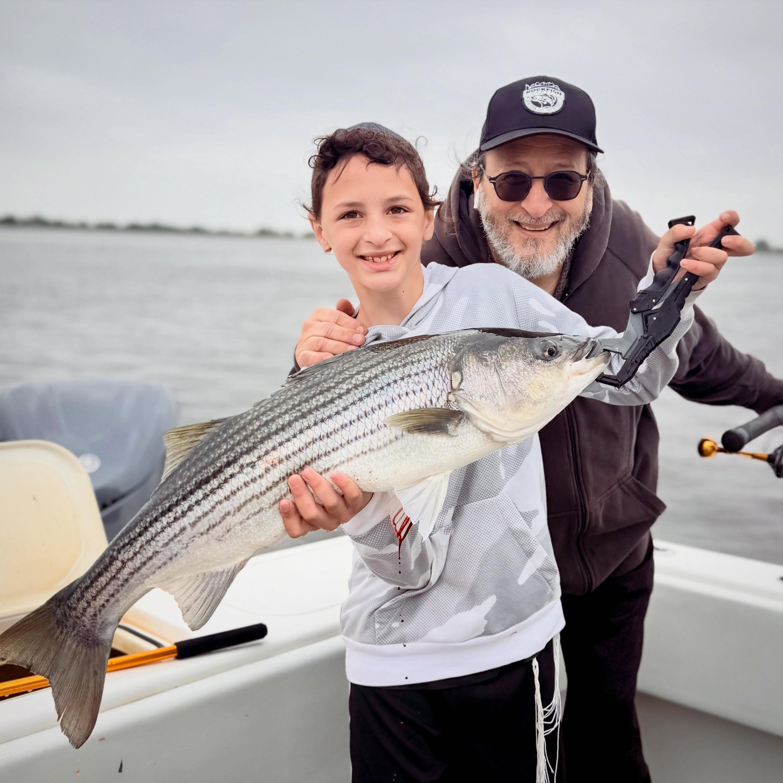 Another fun one with Itchie bringing 3 generations on the boat today! we waited out the rain &amp; pushed out at 11am, but the fish didn&rsquo;t mind the late start. Bait was slapping everywhere &amp; bass snapped at almost every stop. Hopefully our 