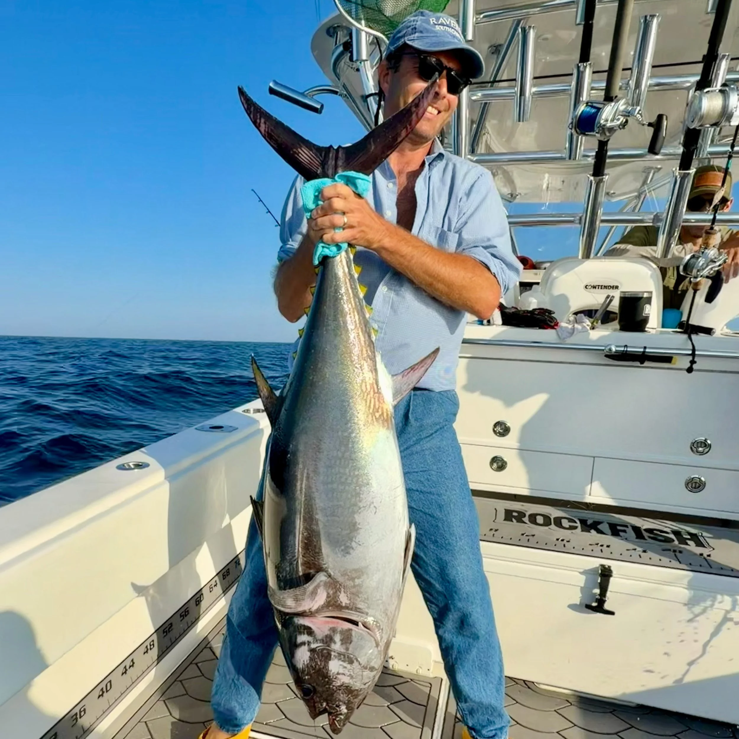 We had Brendan back out with us today for his birthday trip &amp; had some good Tuna fishing! We hooked up immediately on jigs &amp; bait, then had steady action hooking (and pulling LOTS of hooks lol) about a dozen 50&rdquo; class fish. Happy birthd