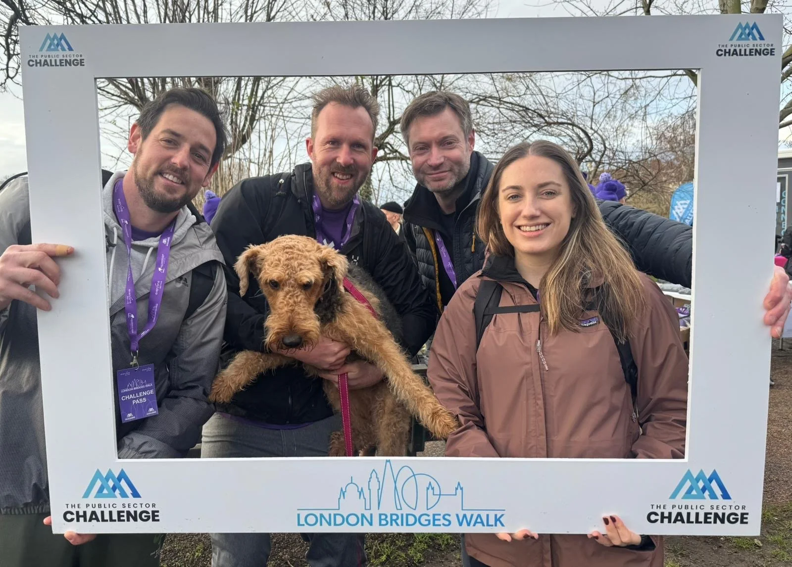 Newtrality team taking part in the London Bridges Walk for charity