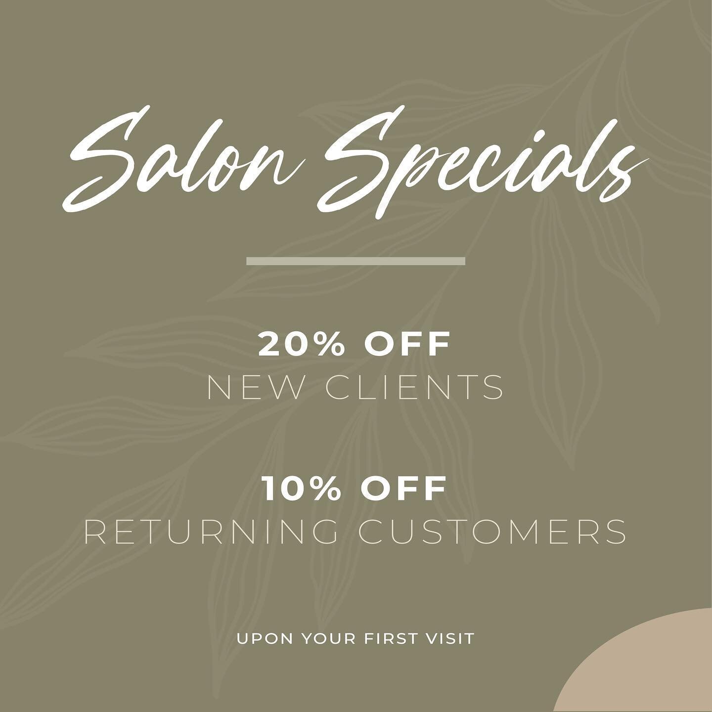 Have you heard about our specials? 📣 We look forward to meeting new clients &amp; seeing all the familiar faces at FLO. To schedule now please email 📧 ➡️ flo.salon10@gmail.com
&bull;
&bull;
&bull;
&bull;
#flosalon #Newsalon #salonopening #newbusine