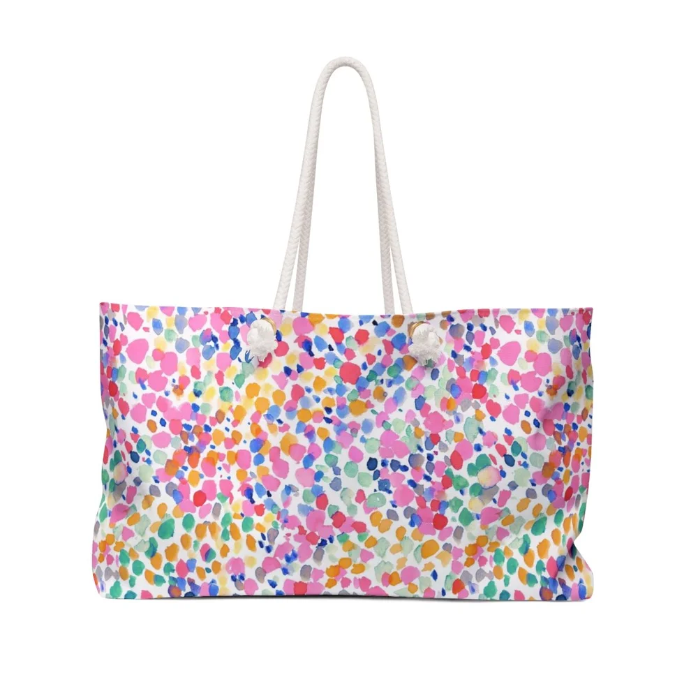 Lighthearted Pastel Weekender Beach Tote Bag — Surface Lighthearted Pastel Weekender Beach Tote Bag — Surface