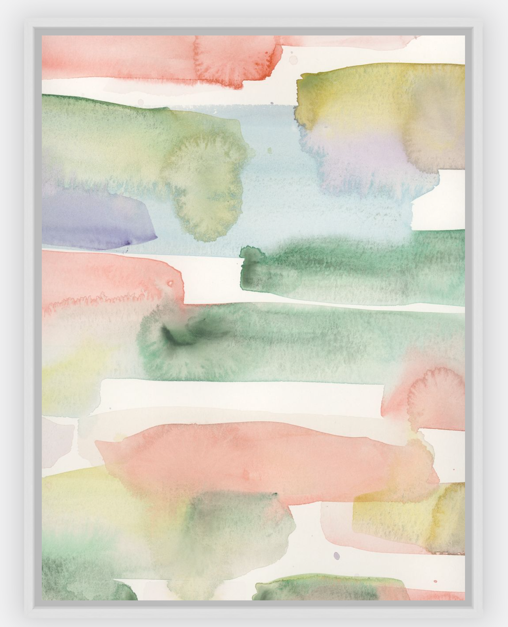 18 x 24 canvas art print Plane Sight abstract watercolor