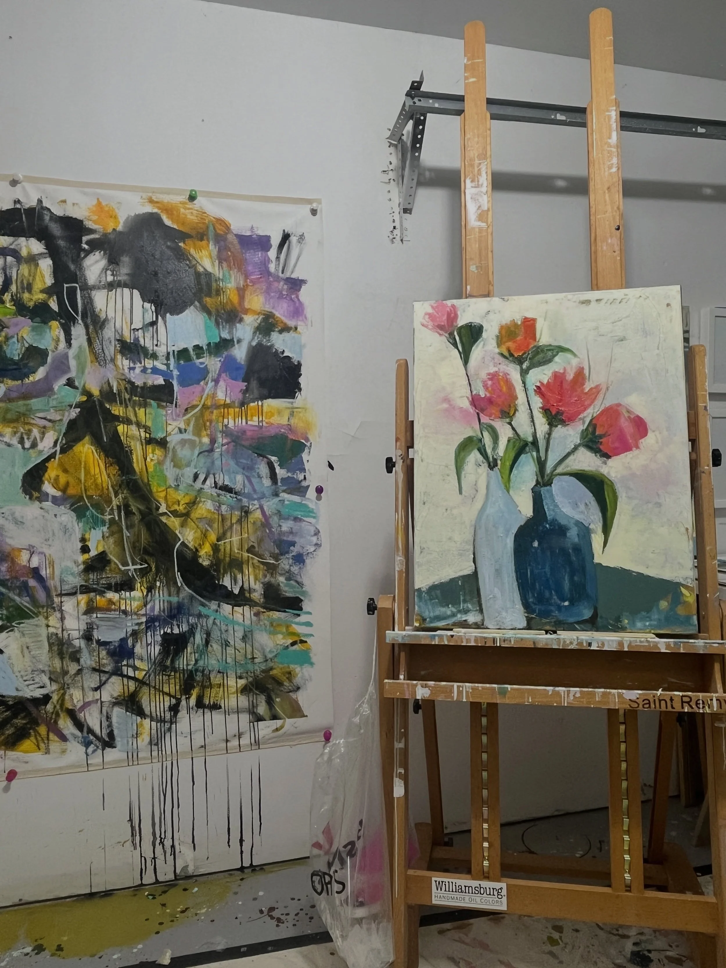 My abstraction meter has been sliding back and forth lately.. from expressionism to whimsical.. when it comes straight from the soul it&rsquo;s all good stay true to what is speaking to you at the moment is my mode currently..#abstractpainting #abstr